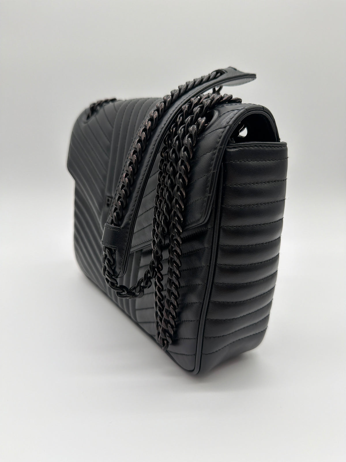 Prada Diagramme shoulder bag in black quilted leather image 2