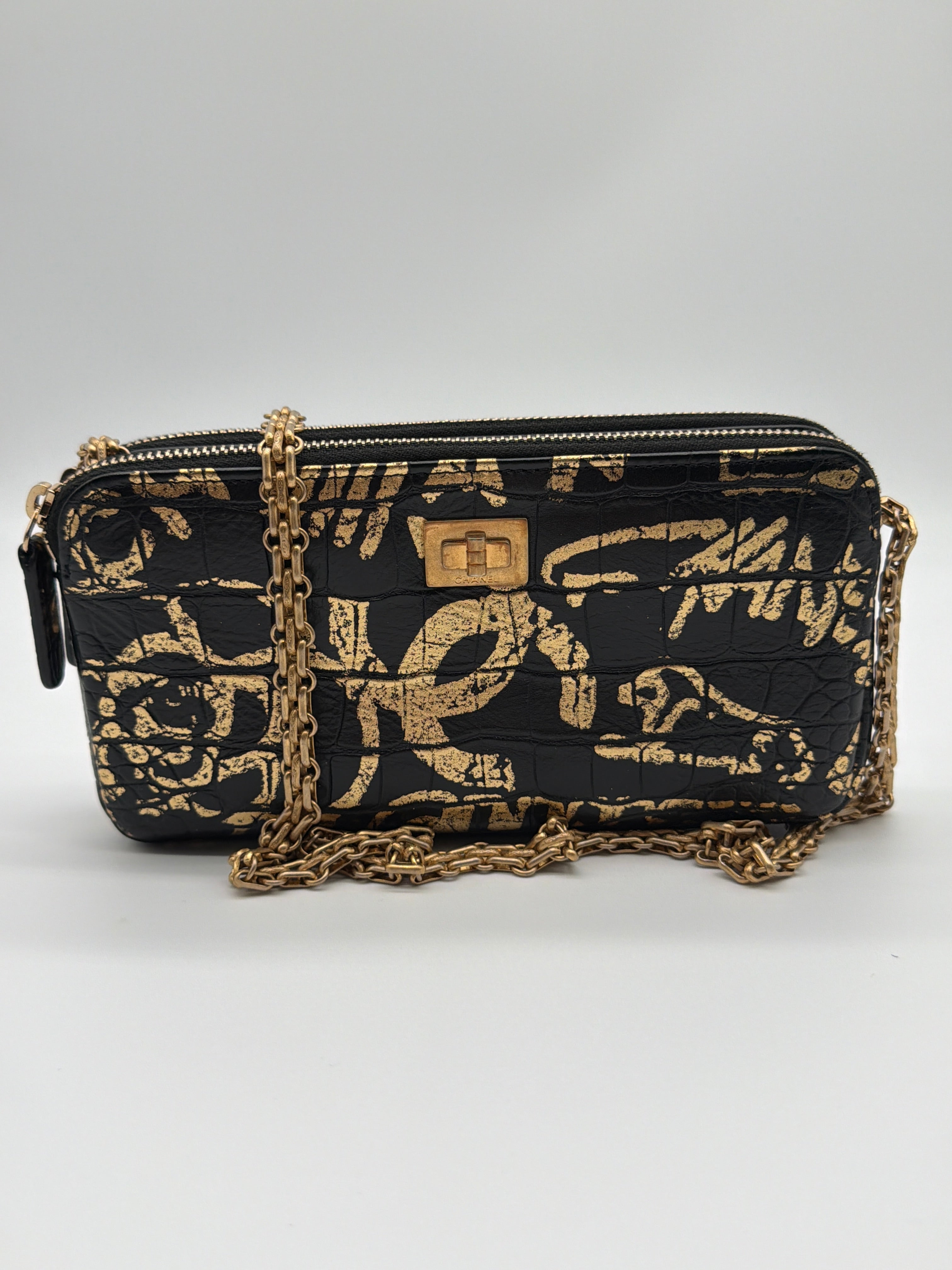 Chanel Graffiti 2.55 Reissue Wallet on Chain image 1