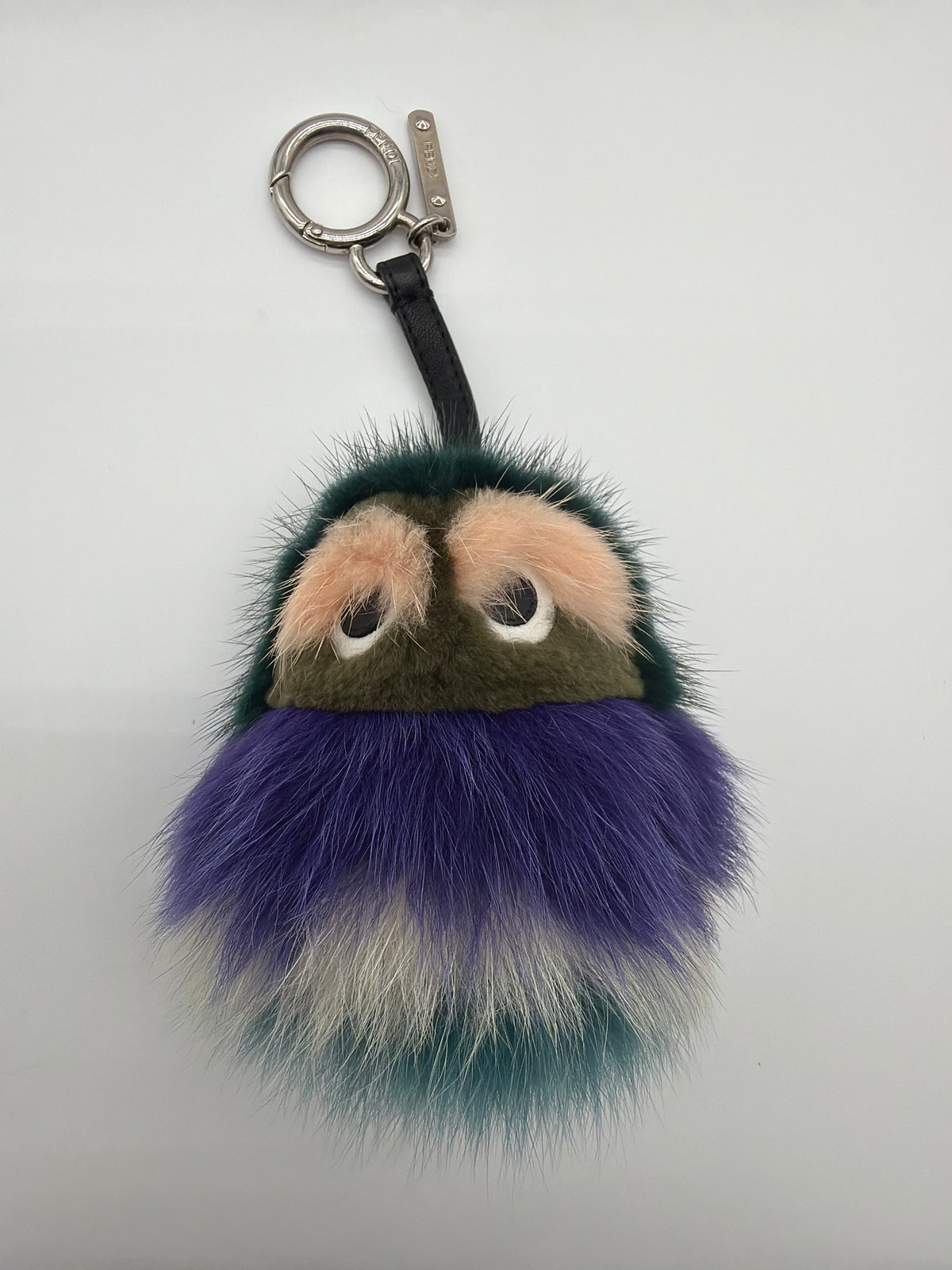 Fendi Multicolor Fur Monster Bug Bag Charm image 1