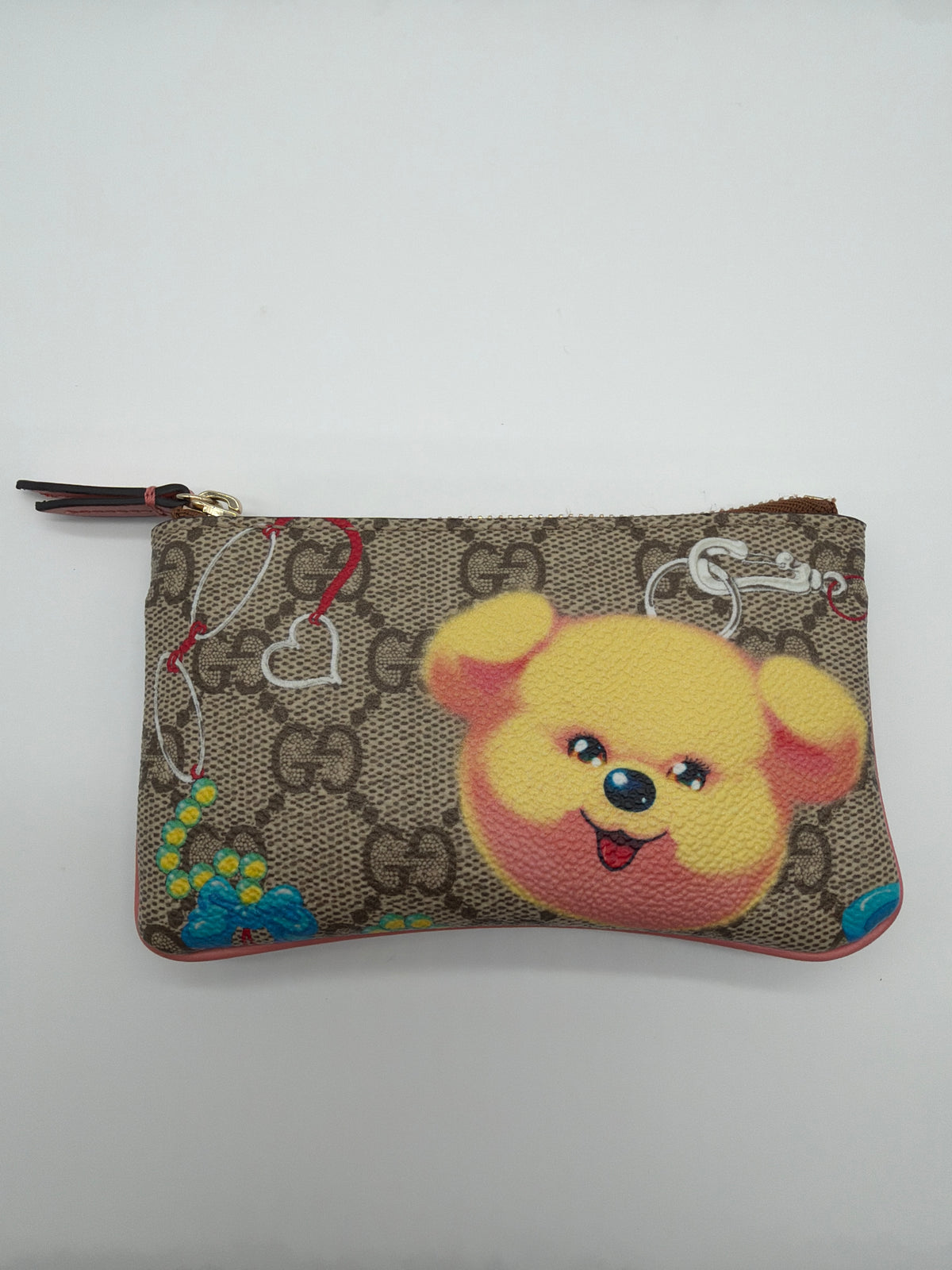 Gucci Zip Key Case in beige GG Supreme canvas image 1