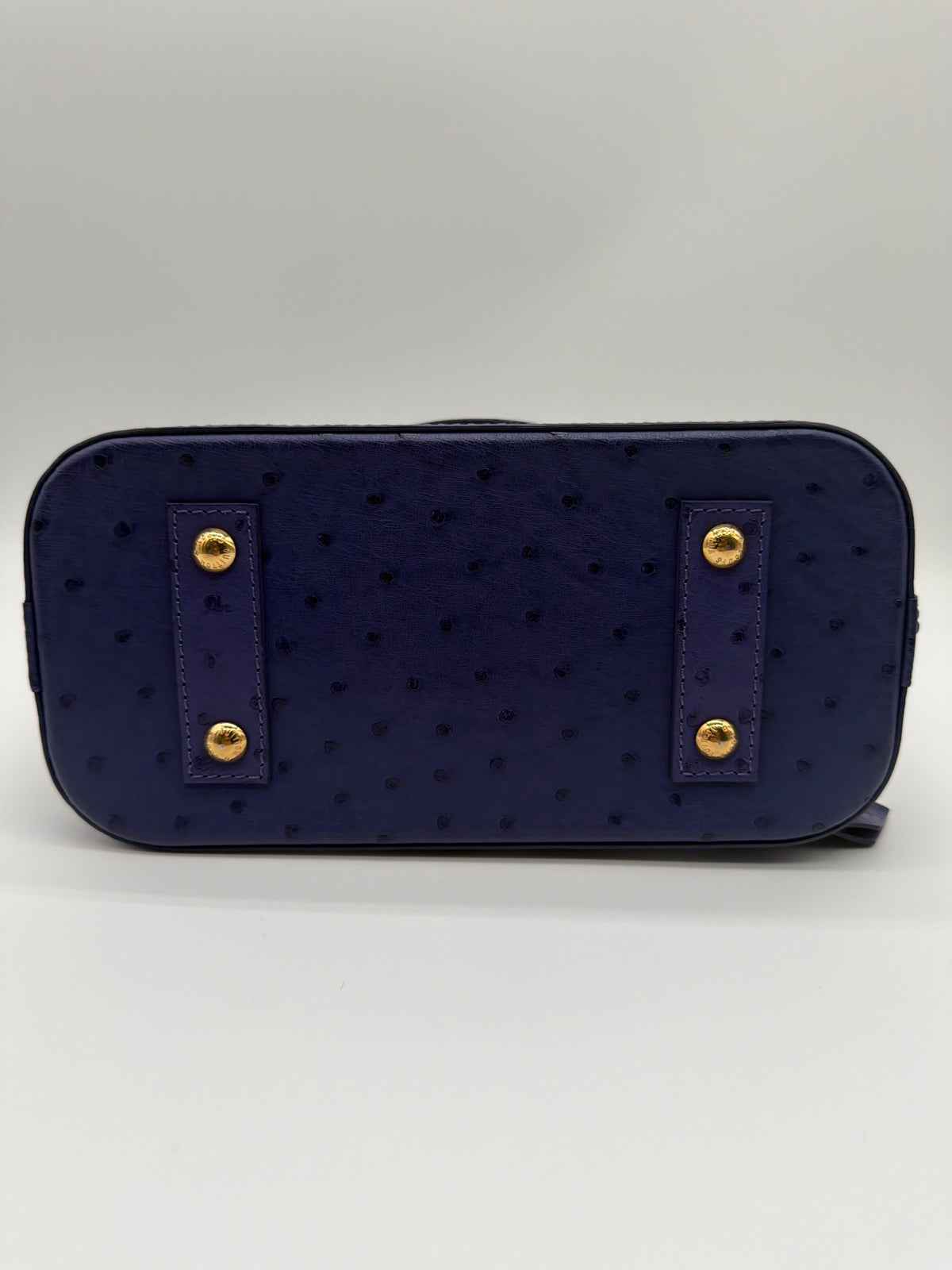 Louis Vuitton Alma BB in purple ostrich image 5