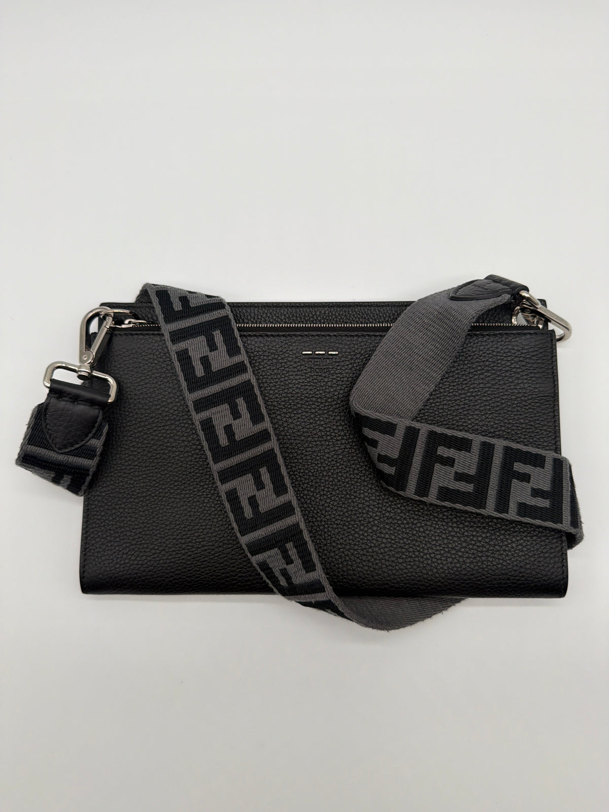 Fendi Calfskin FF 1974 Flat Pouch image 2