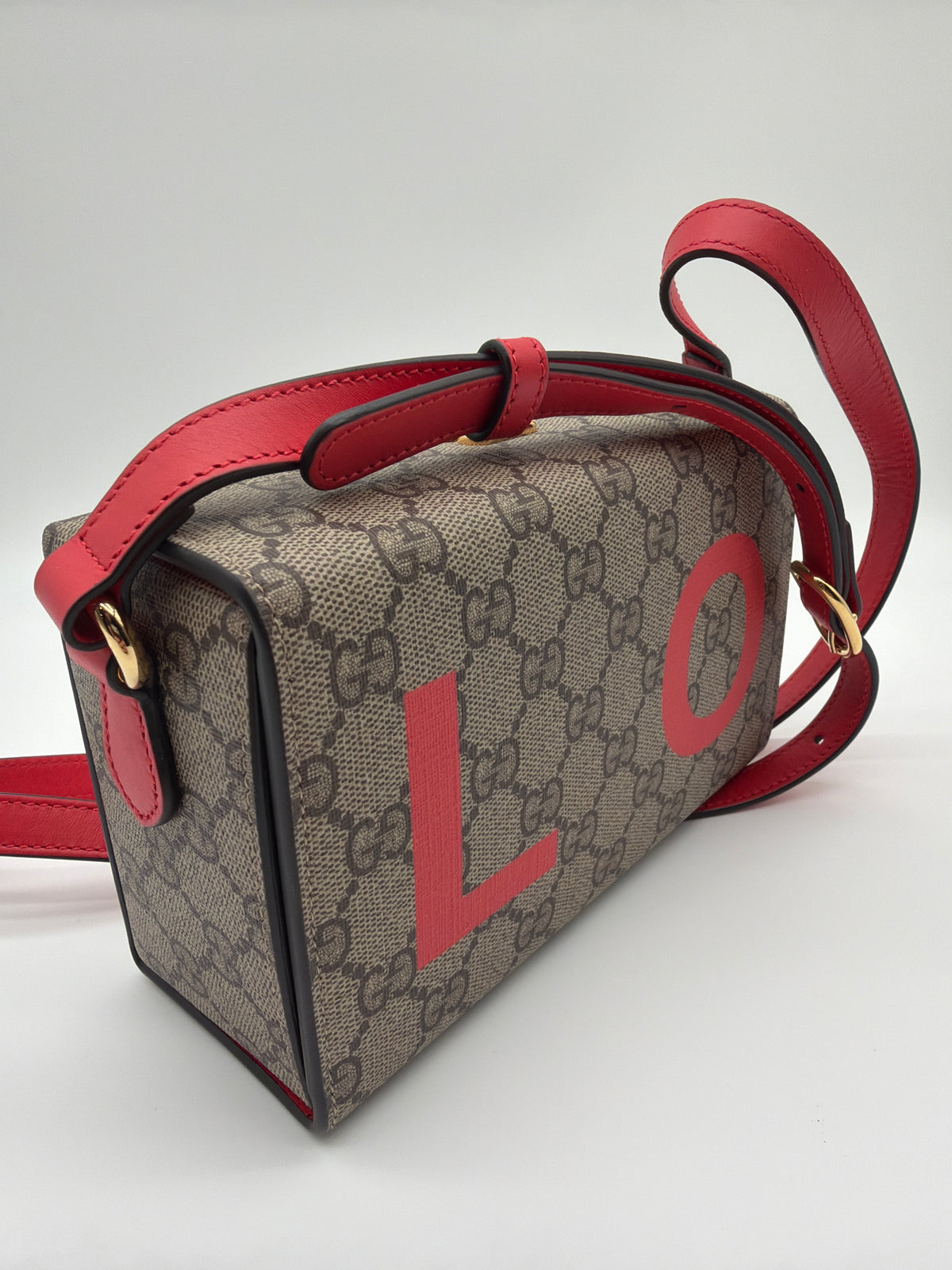 Gucci Mini GG Supreme Love Trunk Crossbody Bag image 4