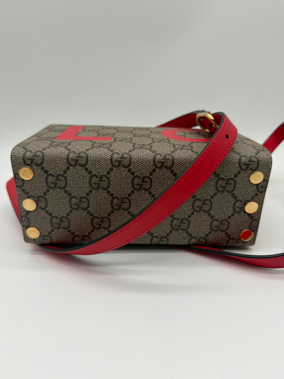 Gucci Mini GG Supreme Love Trunk Crossbody Bag image 5