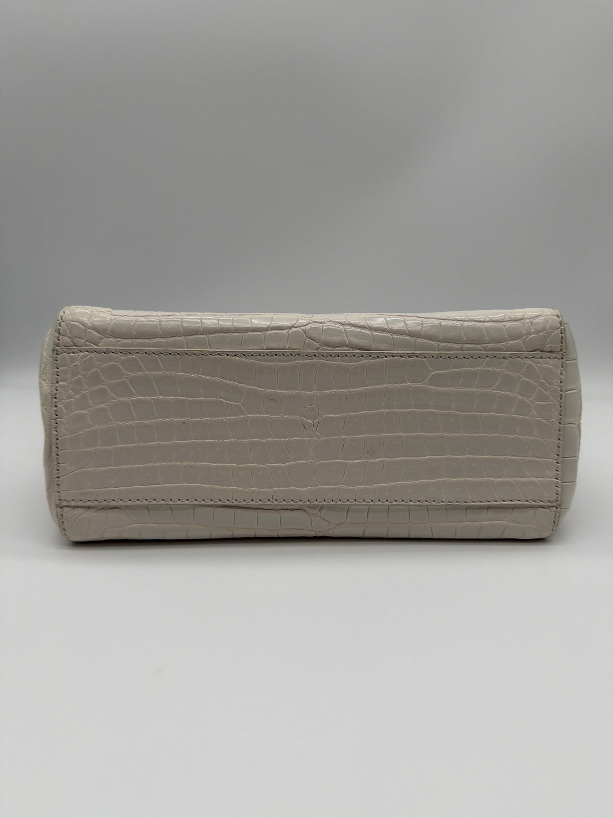 Fendi Peekaboo Mini in pearl white crocodile image 5