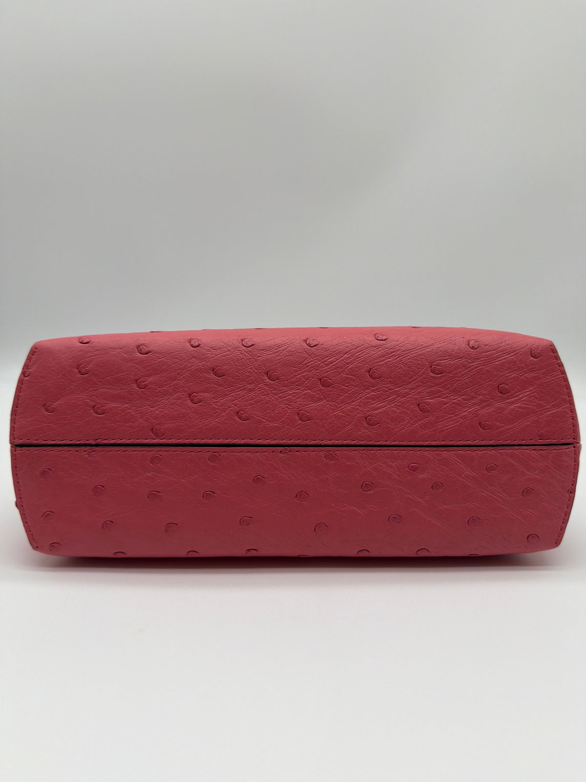 Fendi First Handbag Small in pink ostrich image 5