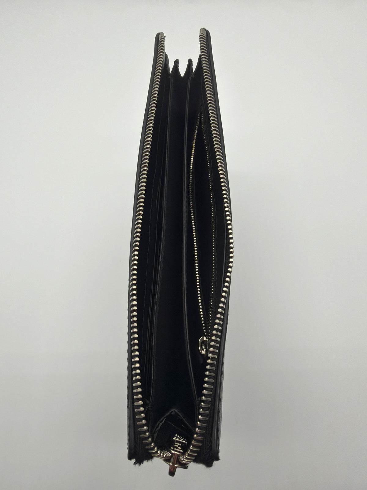 Fendi Bag Bugs Monster Eyes Clutch in black with silver eyes image 5