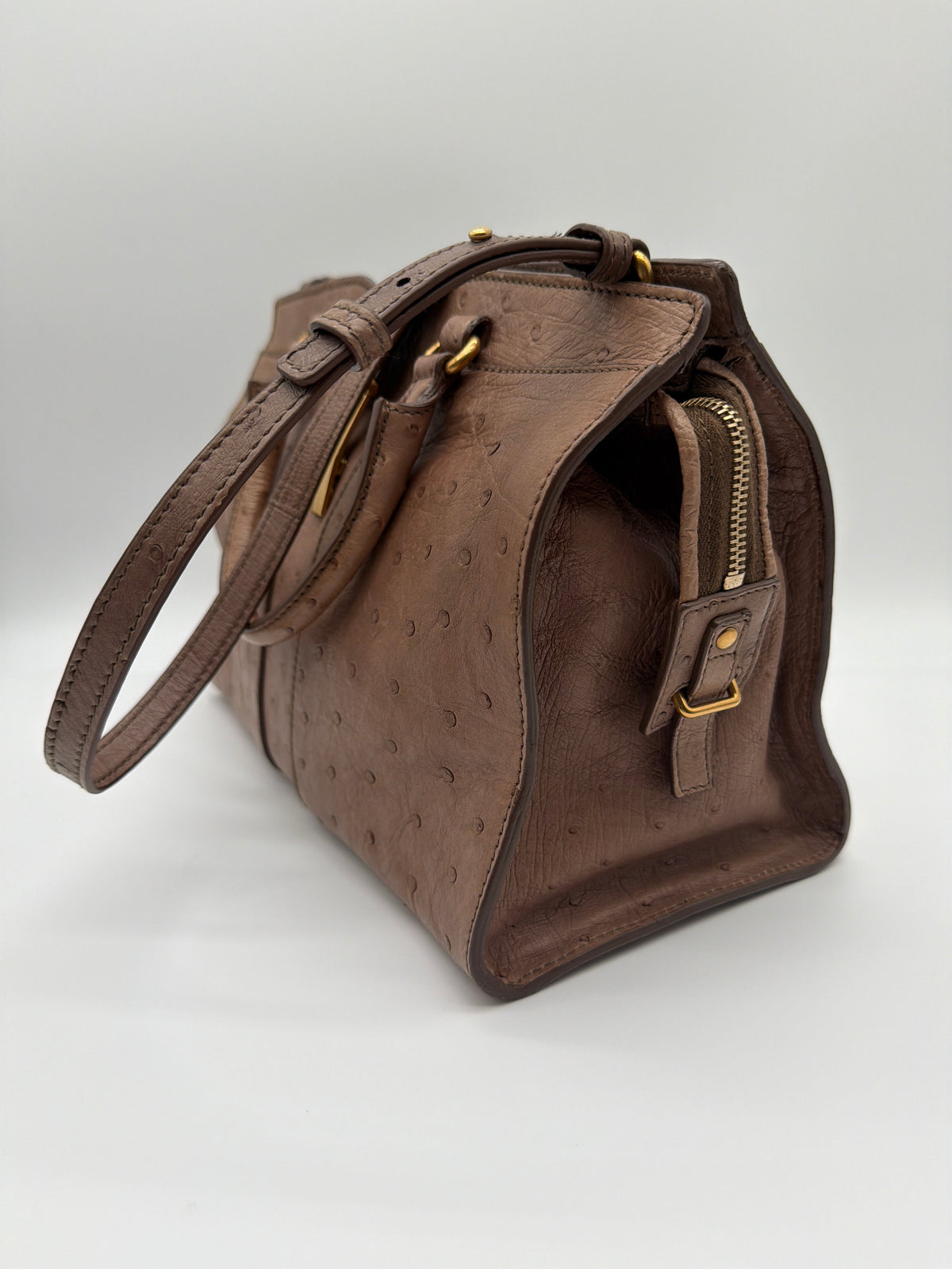 Yves Saint Laurent Ostrich Cabas Chyc Bag image 2
