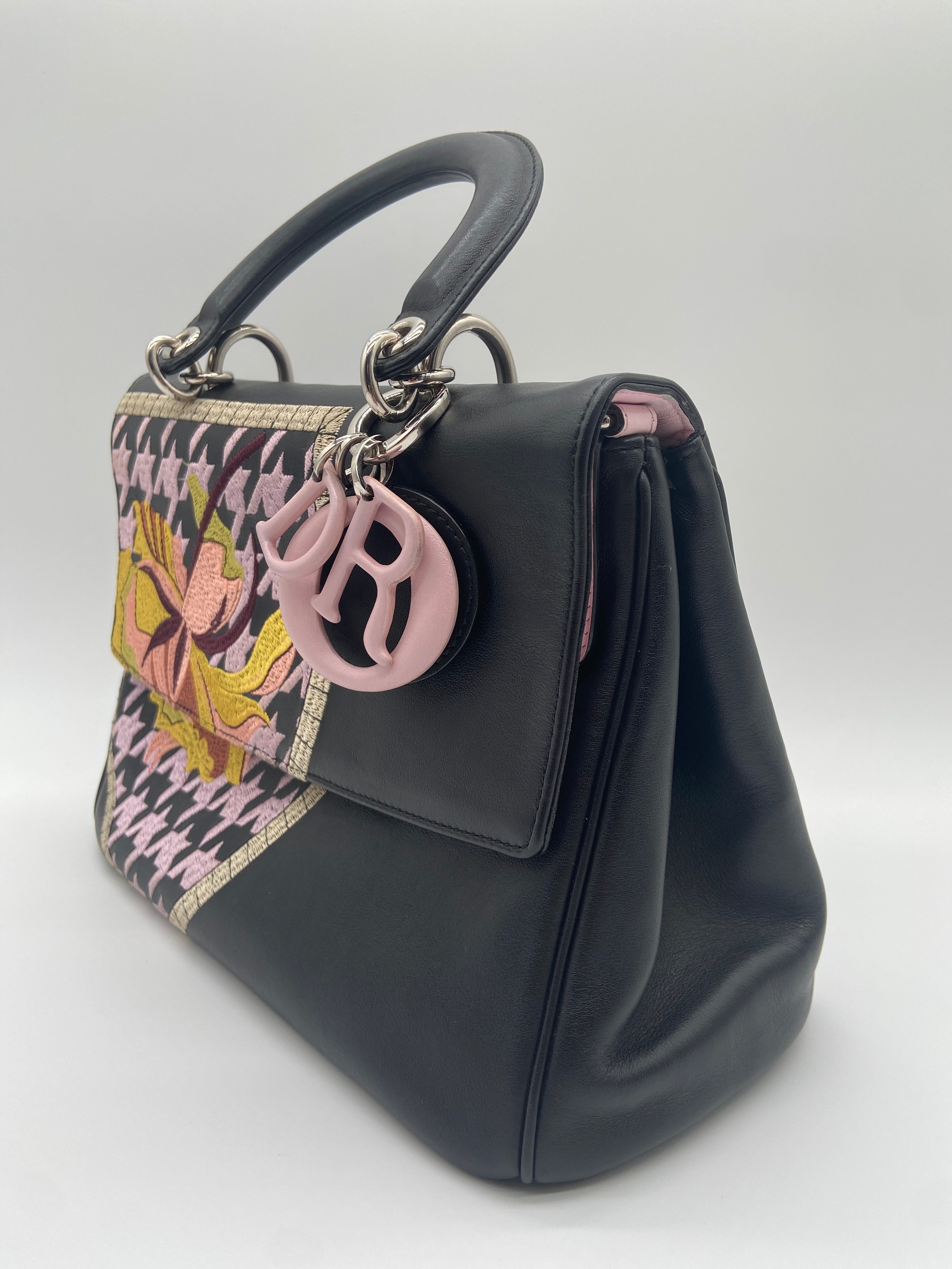 Christian Dior Be Dior Embroidered Leather Top Handle Flap Bag — image 2