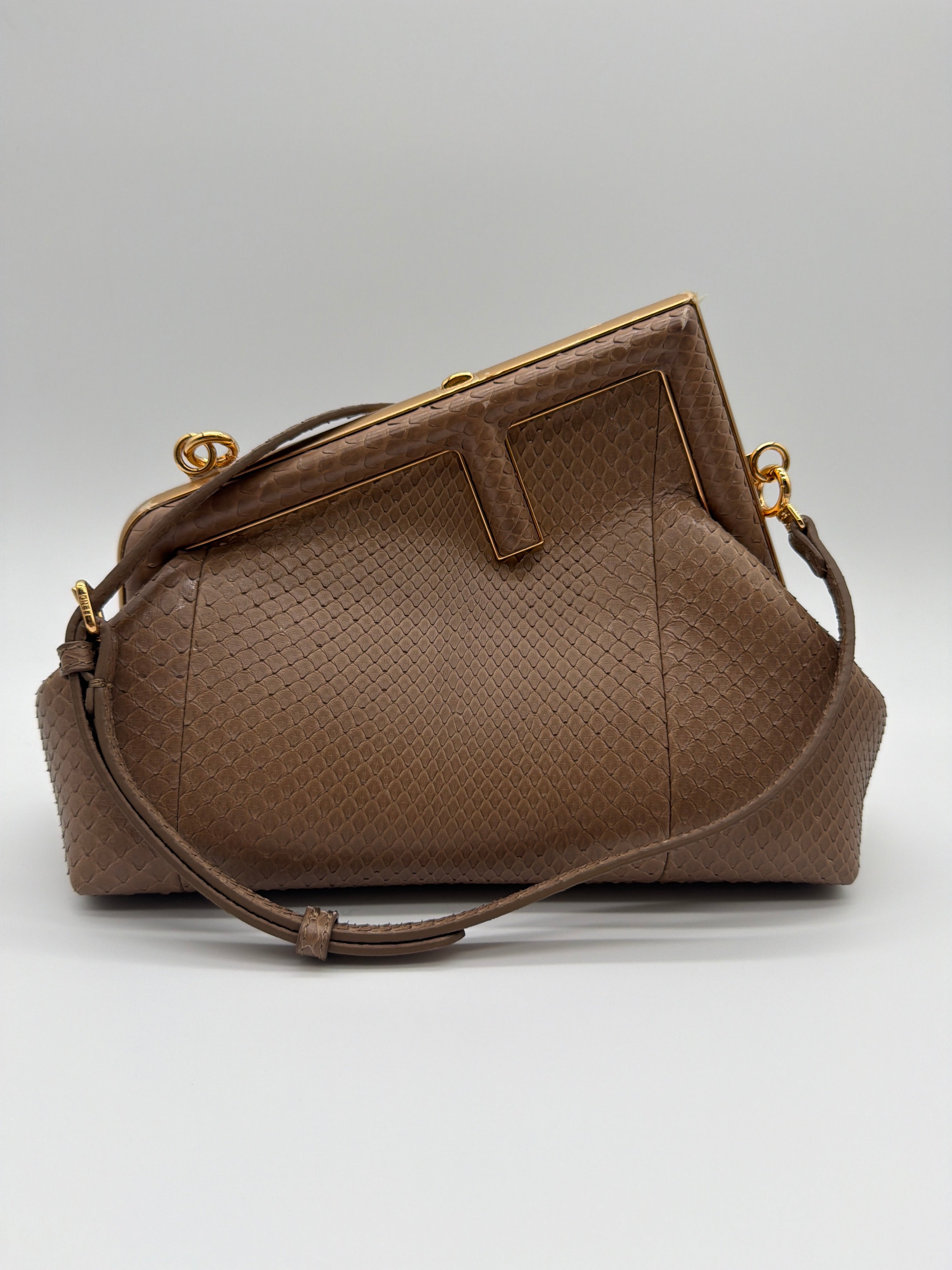 Fendi Small First in tan python — image 1