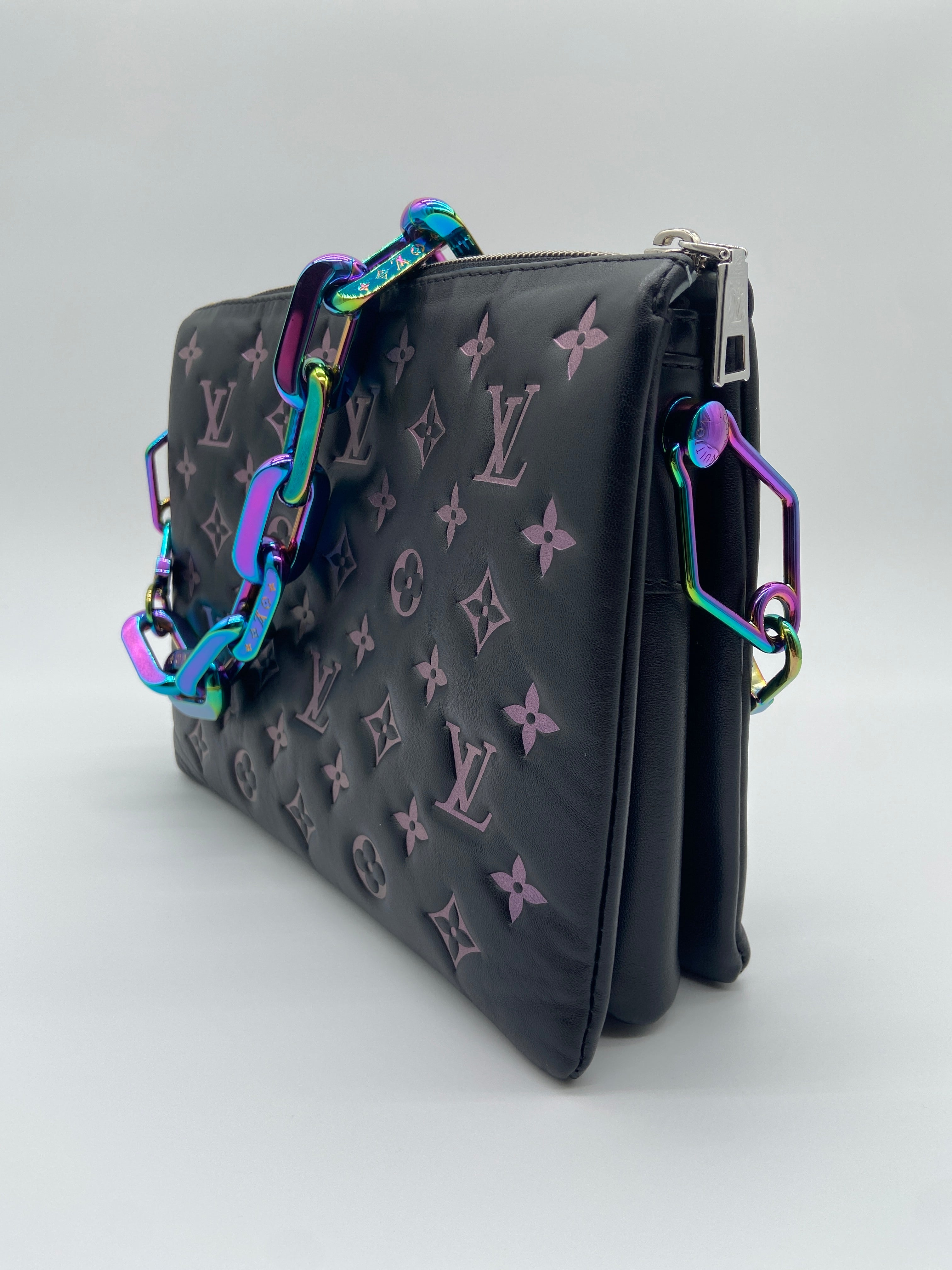 Louis Vuitton Lambskin Embossed Monogram LV Ski Coussin PM — image 2