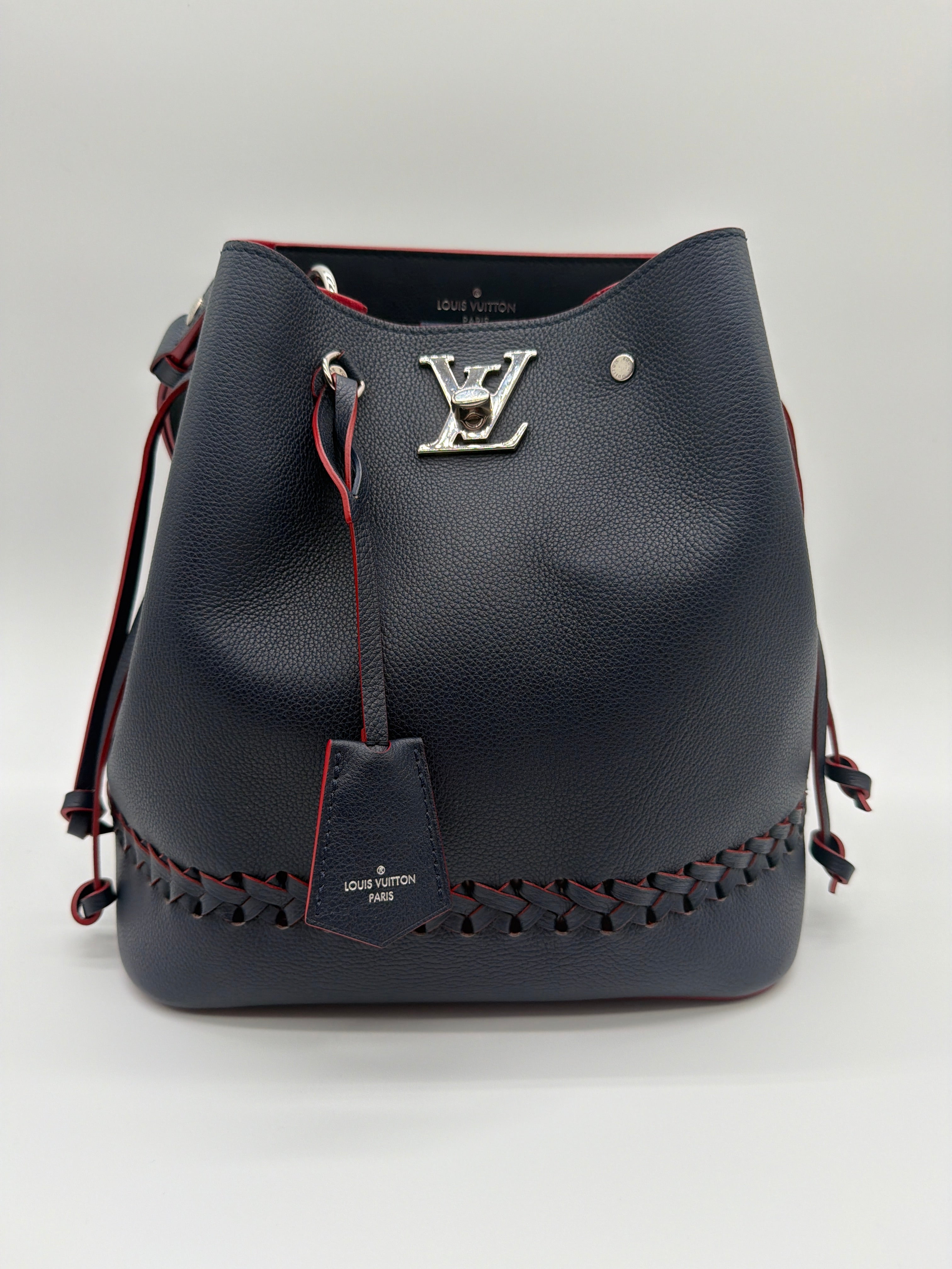 Louis Vuitton Lockme Bucket Bag in Marine Rouge