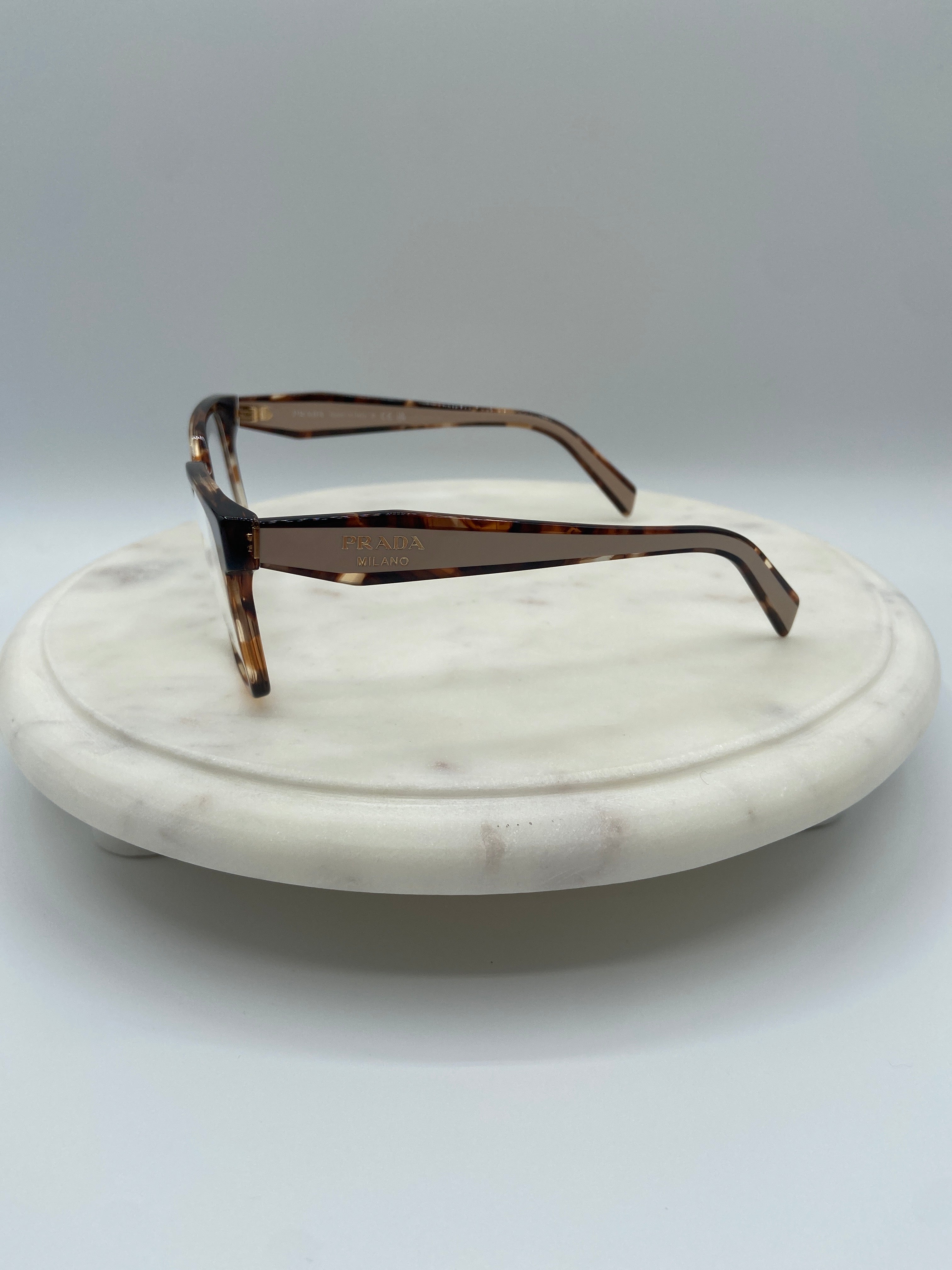 Prada Milano Rectangular Optical Glasses – Tortoise Acetate