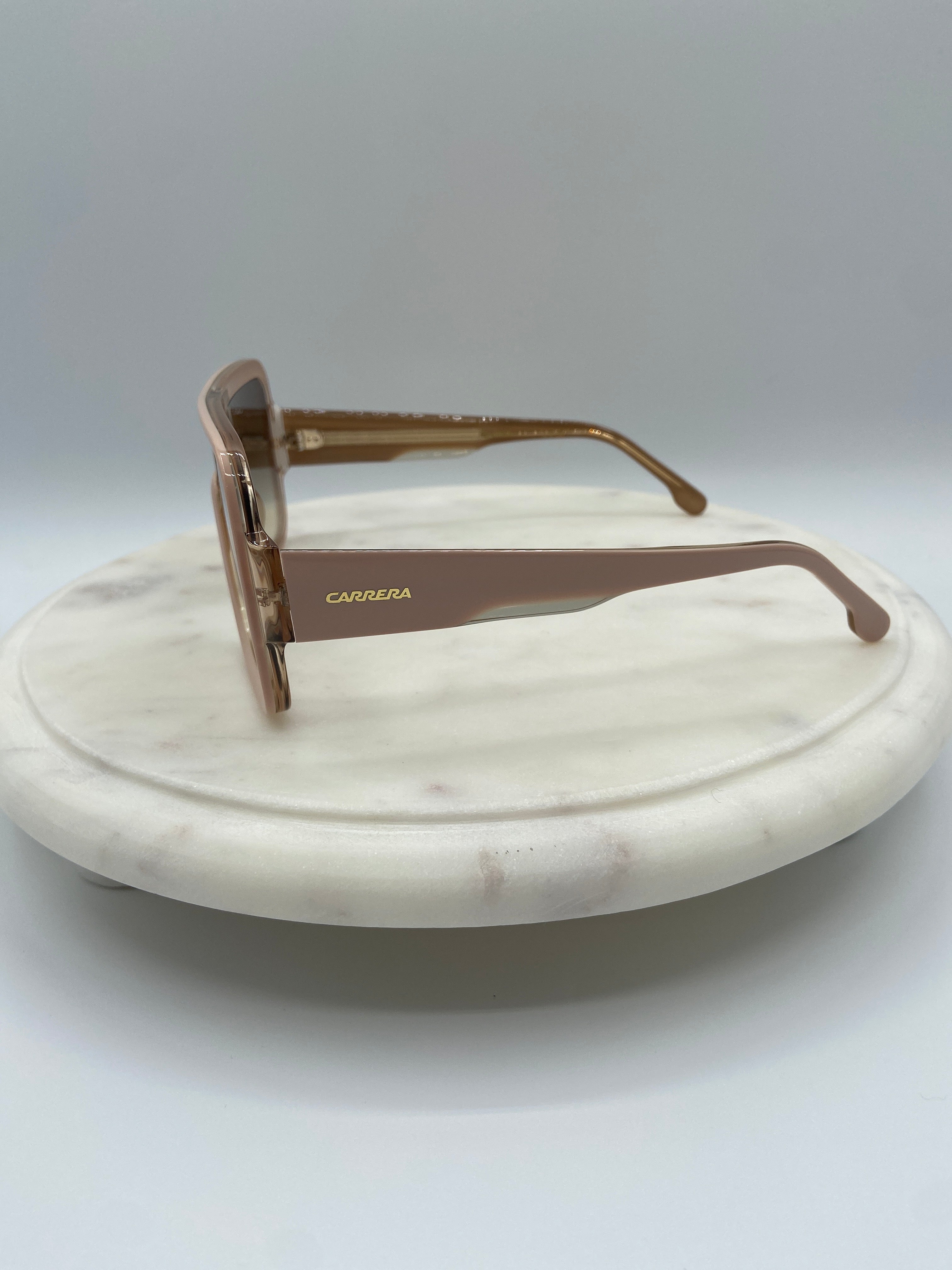 Carrera Oversized Square Sunglasses – Nude Pink with Gradient Lenses