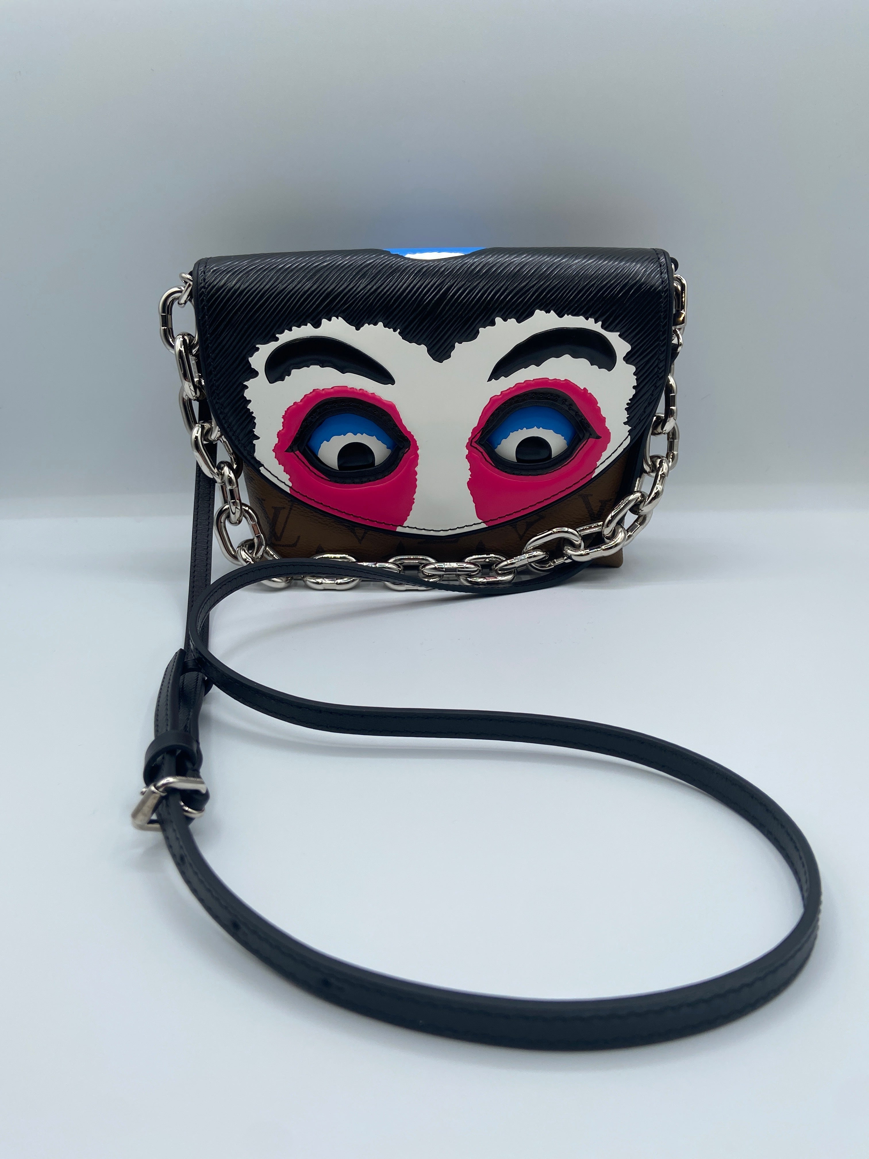 Louis Vuitton Kabuki Pochette in Monogram Reverse & Black Epi Leather