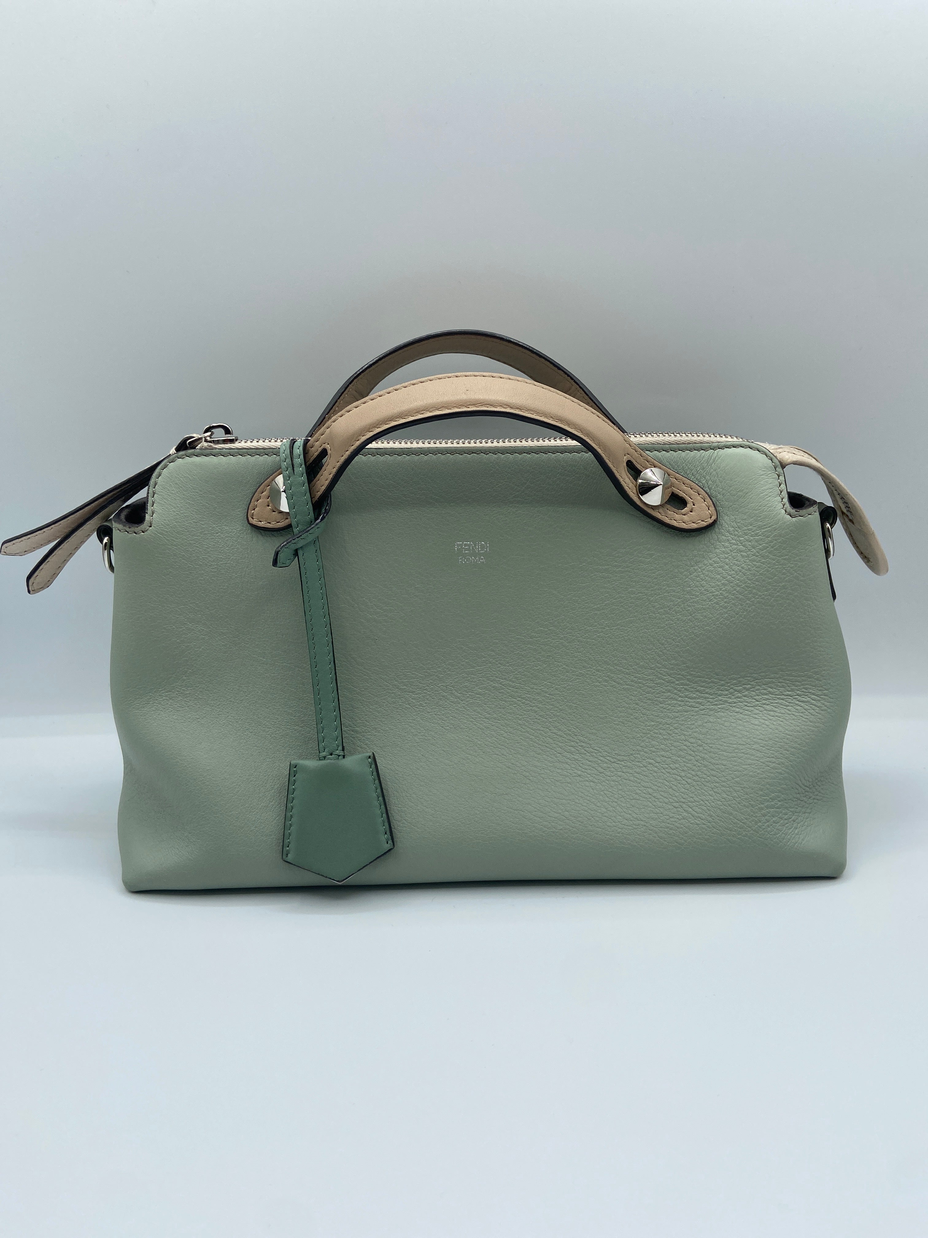Fendi By The Way Small – Sage Green Leather Satchel