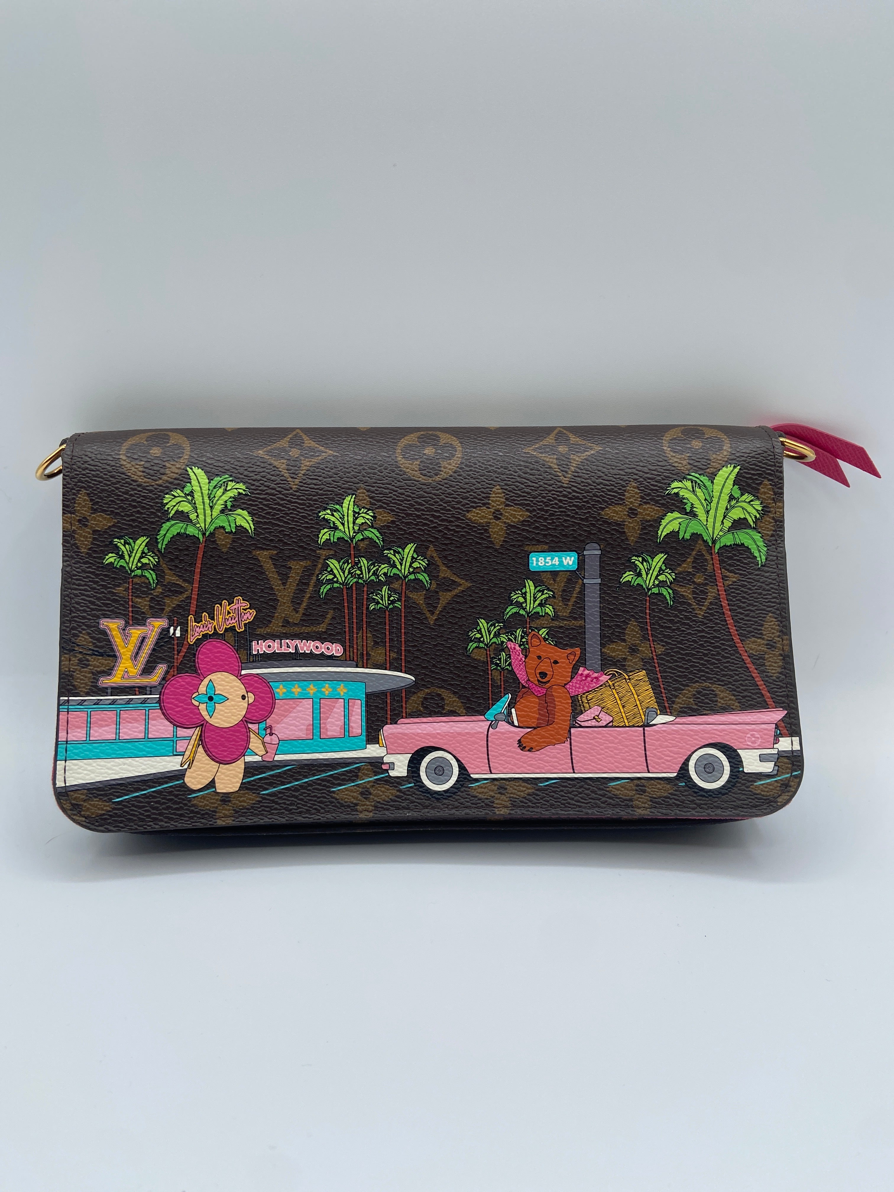 Louis Vuitton Monogram 2021 Christmas Animation Hollywood Pochette Félicie Chain Wallet