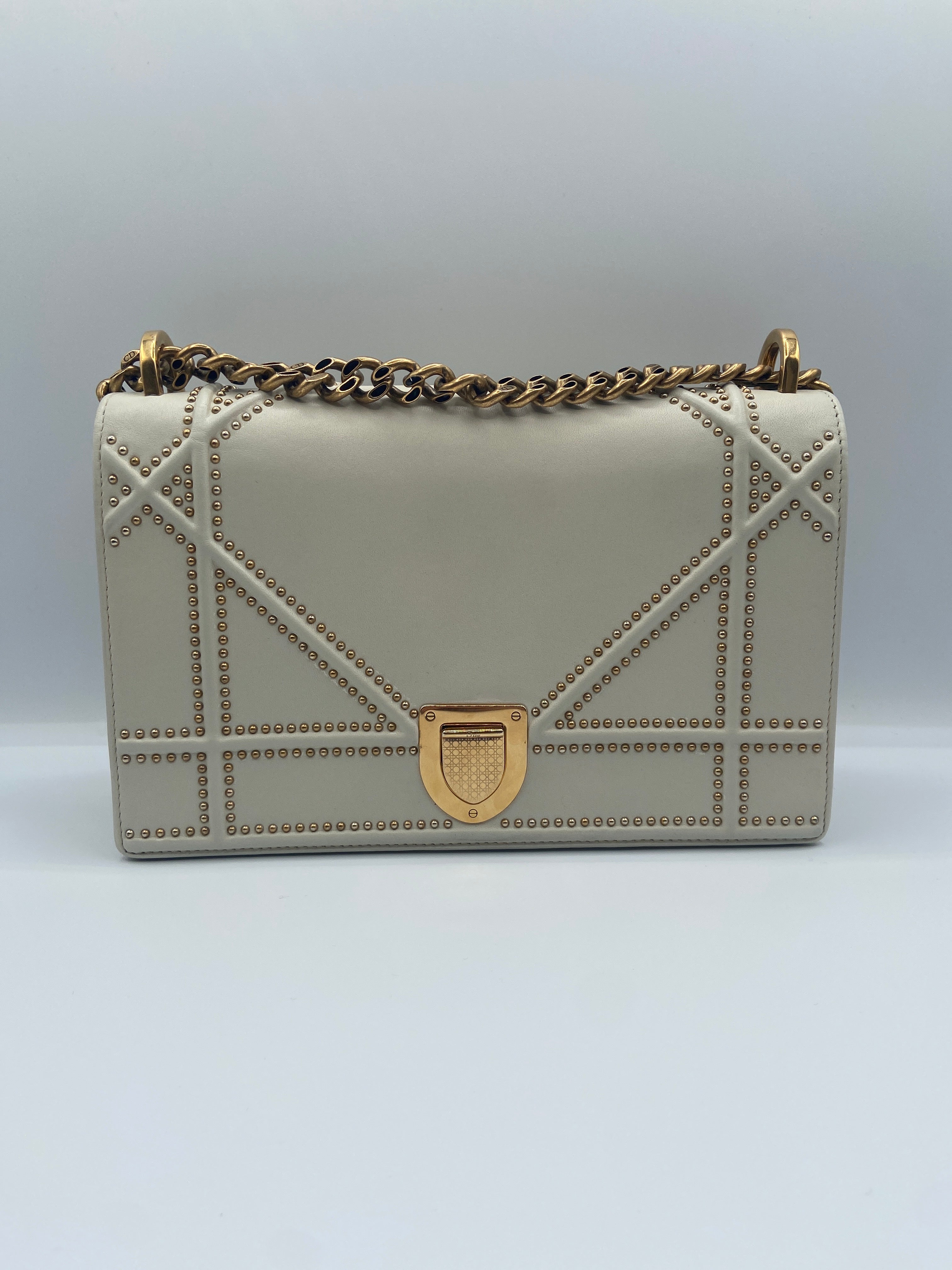 Christian Dior Diorama Studded Shoulder Bag – Entrupy Certified