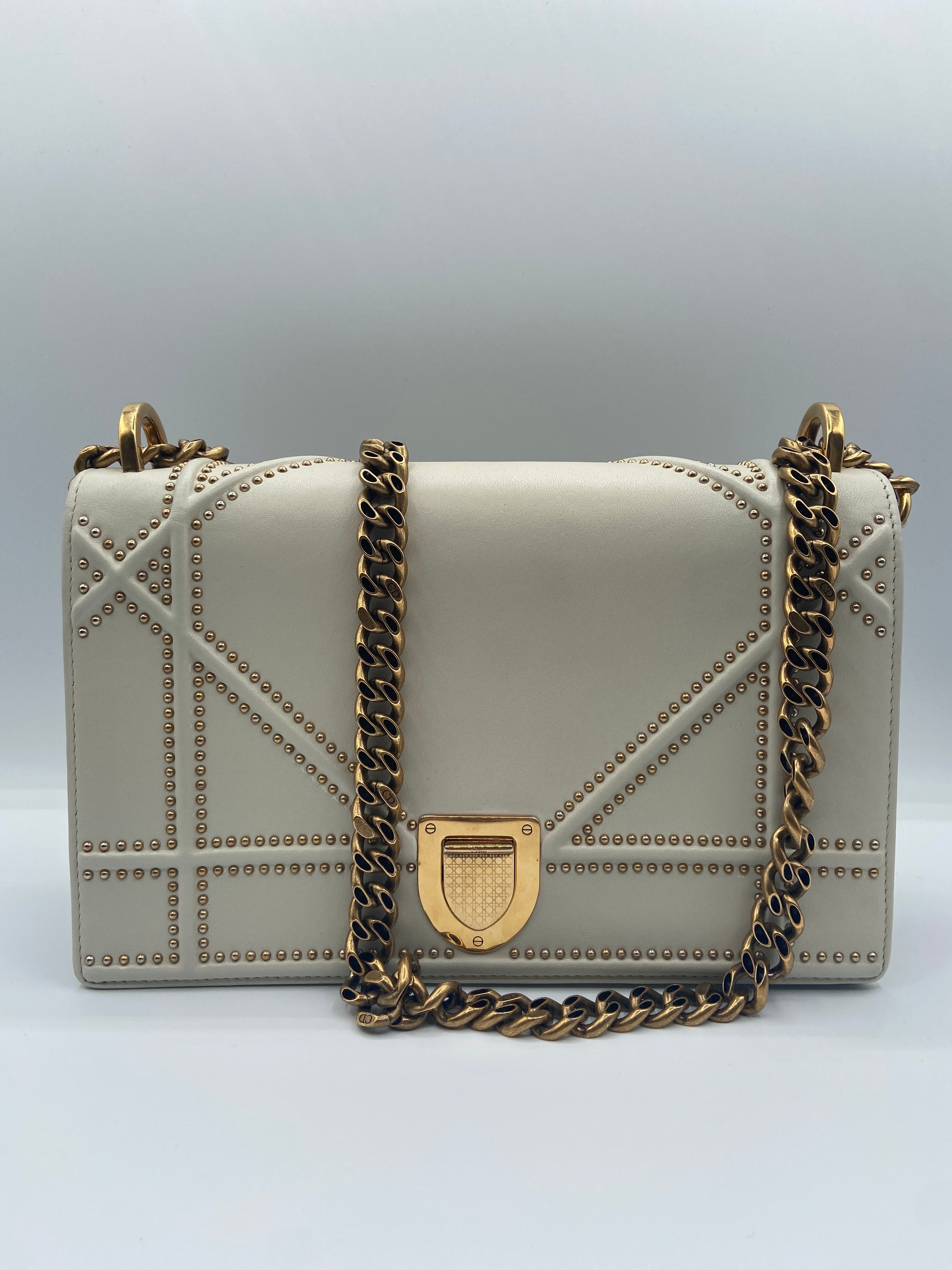 Christian Dior Diorama Studded Shoulder Bag – Entrupy Certified