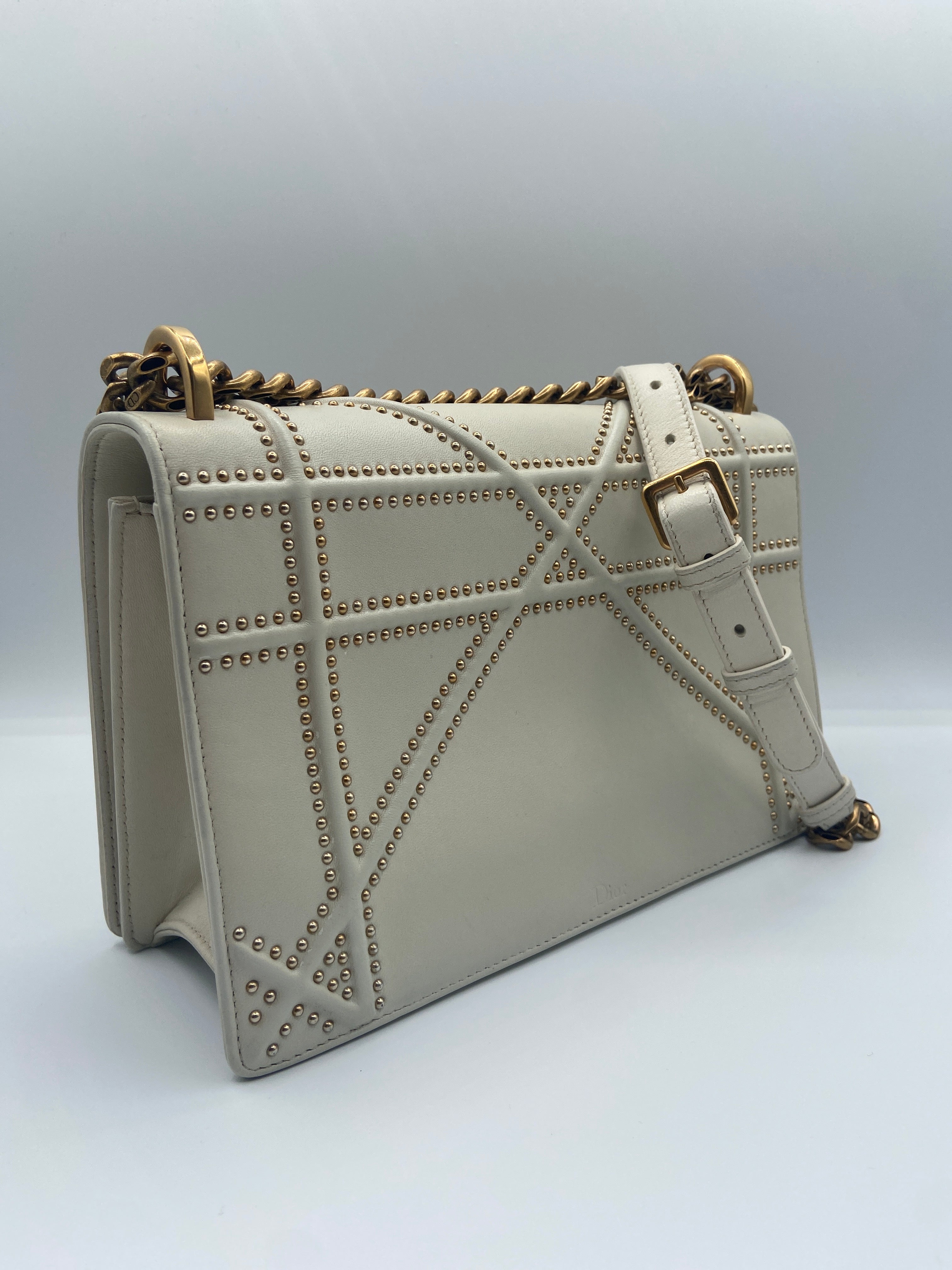 Christian Dior Diorama Studded Shoulder Bag – Entrupy Certified