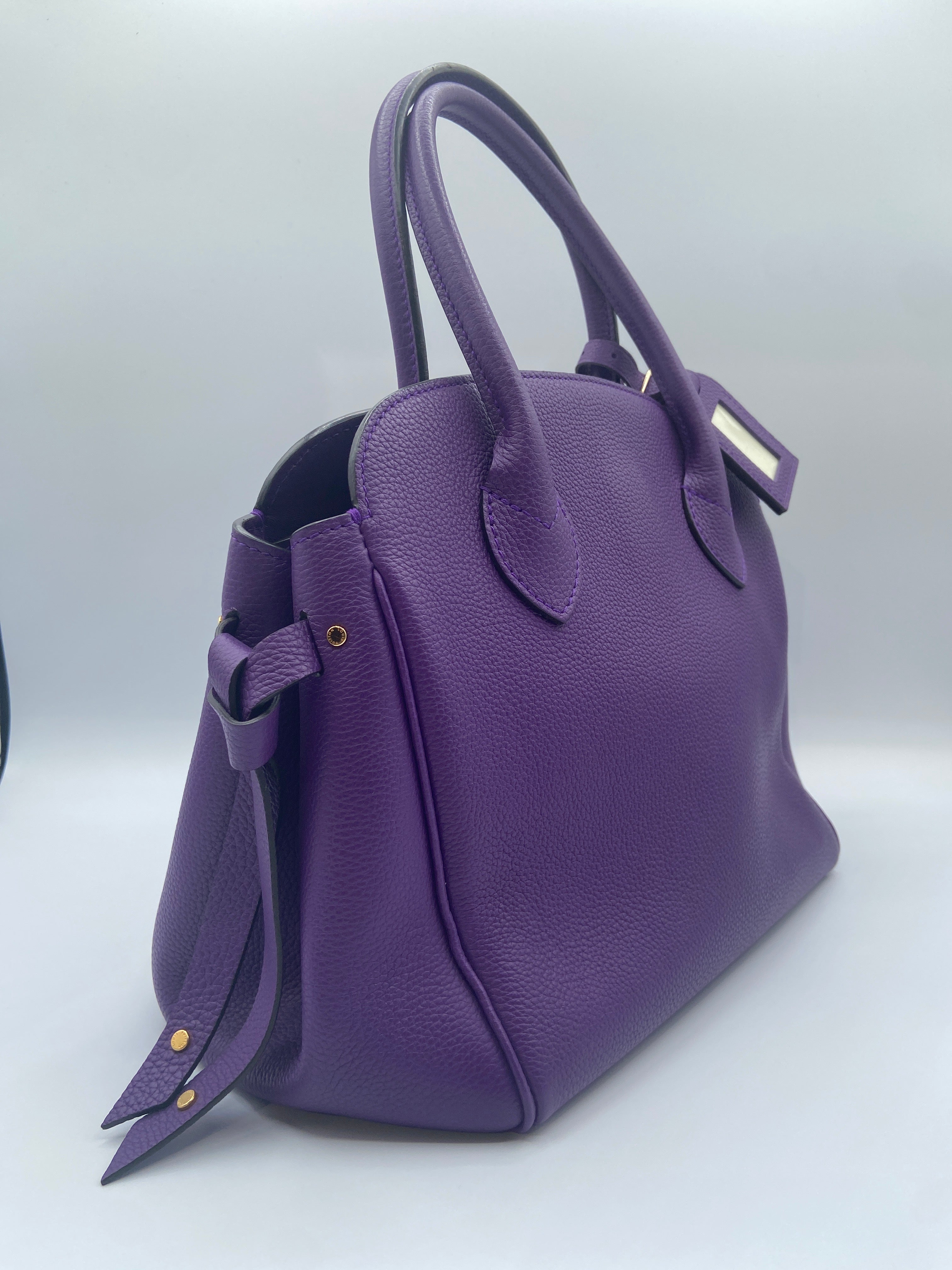Louis Vuitton Milla PM Handbag in Purple Veau Nuage Leather
