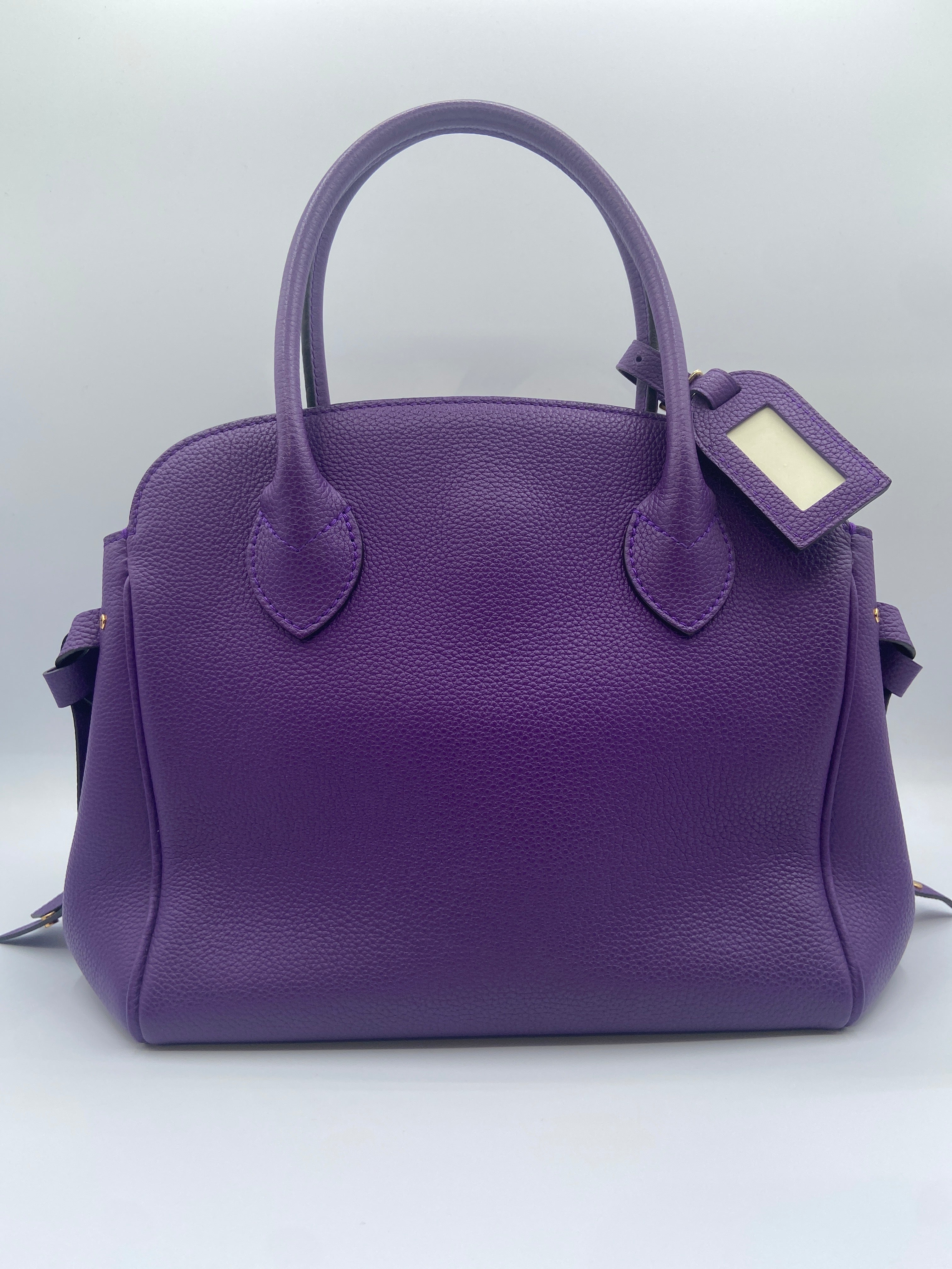 Louis Vuitton Milla PM Handbag in Purple Veau Nuage Leather