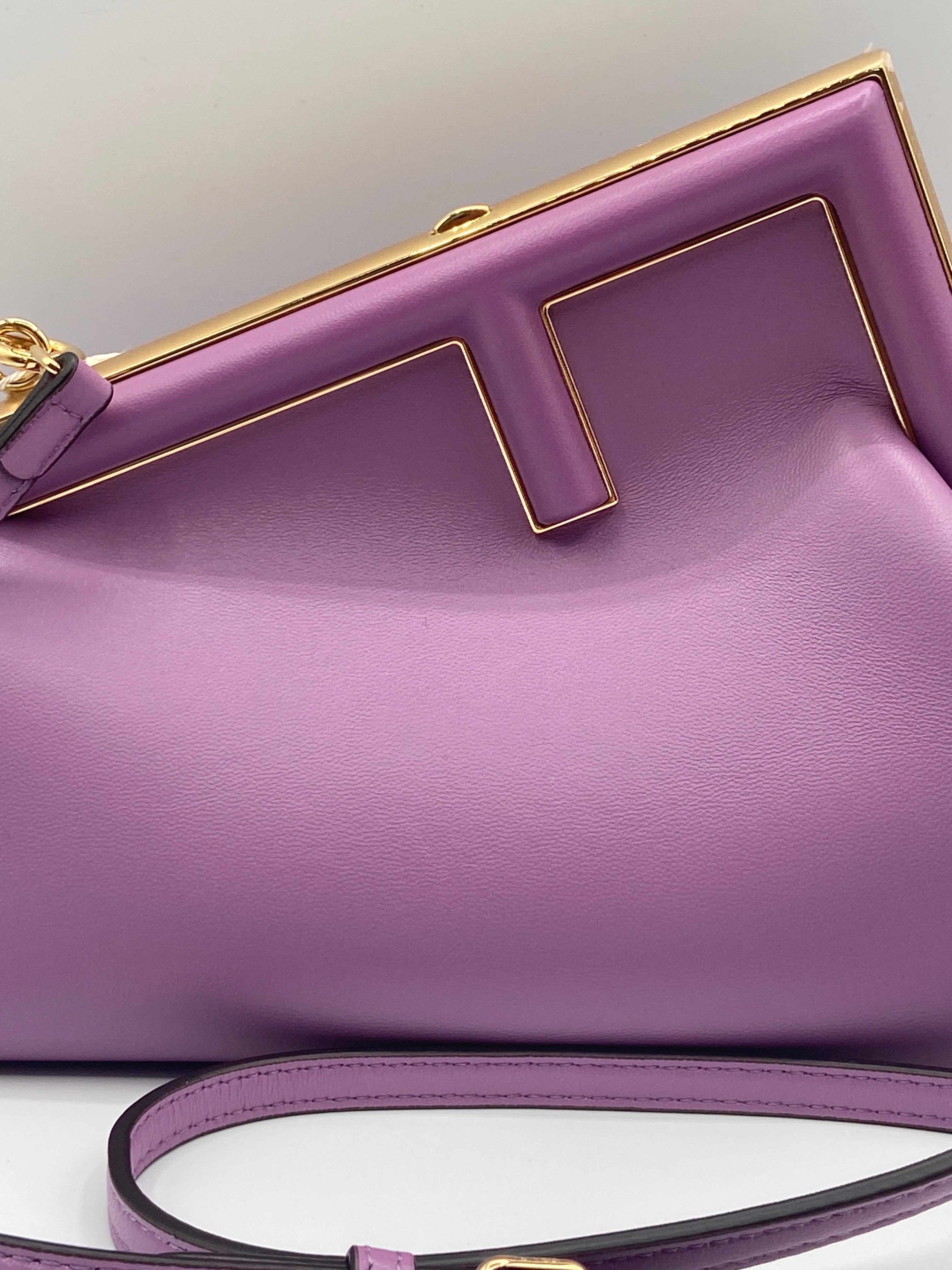 Fendi First Limited Edition – Purple Leather Shoulder Bag