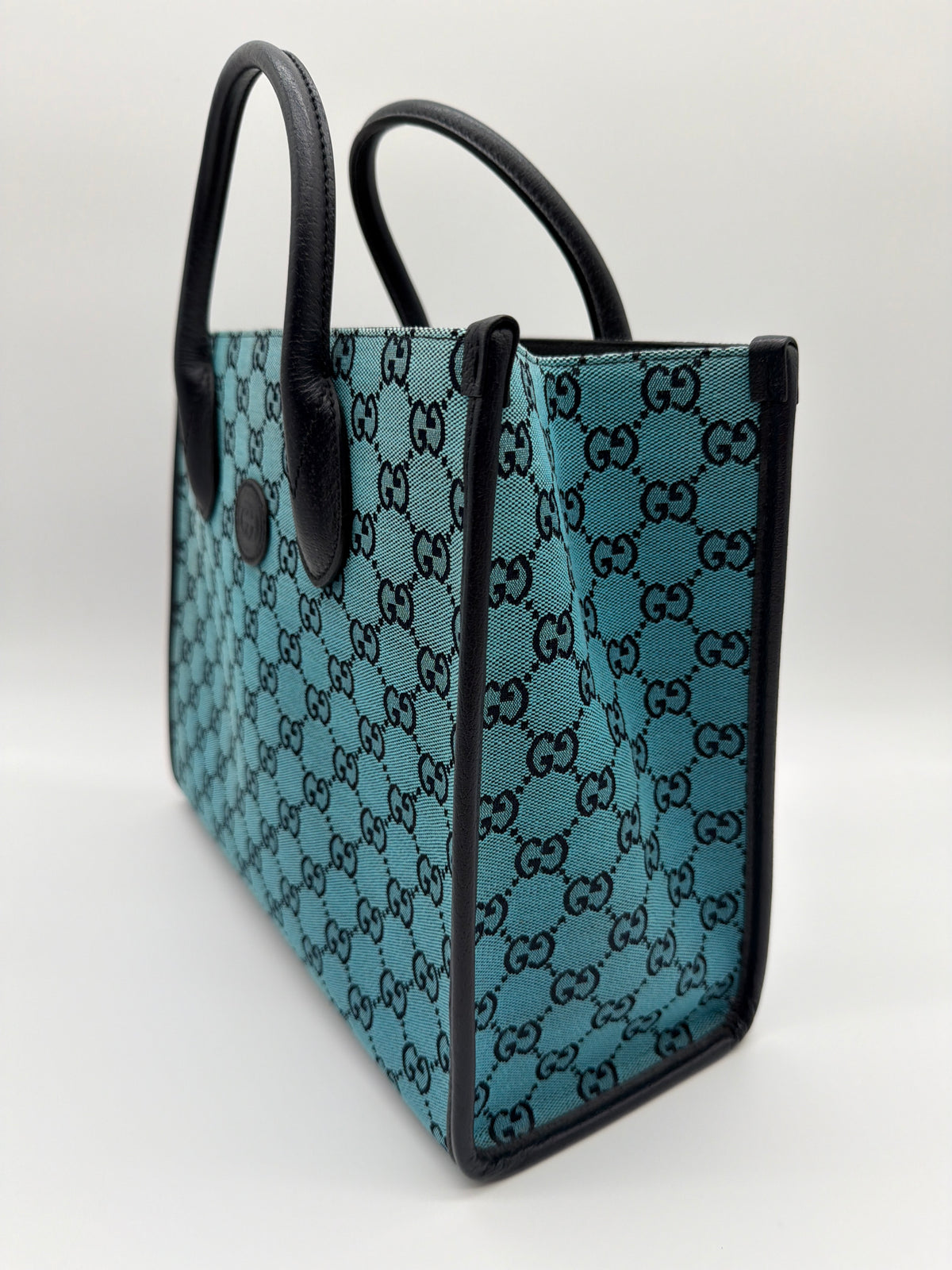 Gucci Small Interlocking G GG Canvas Tote image 2