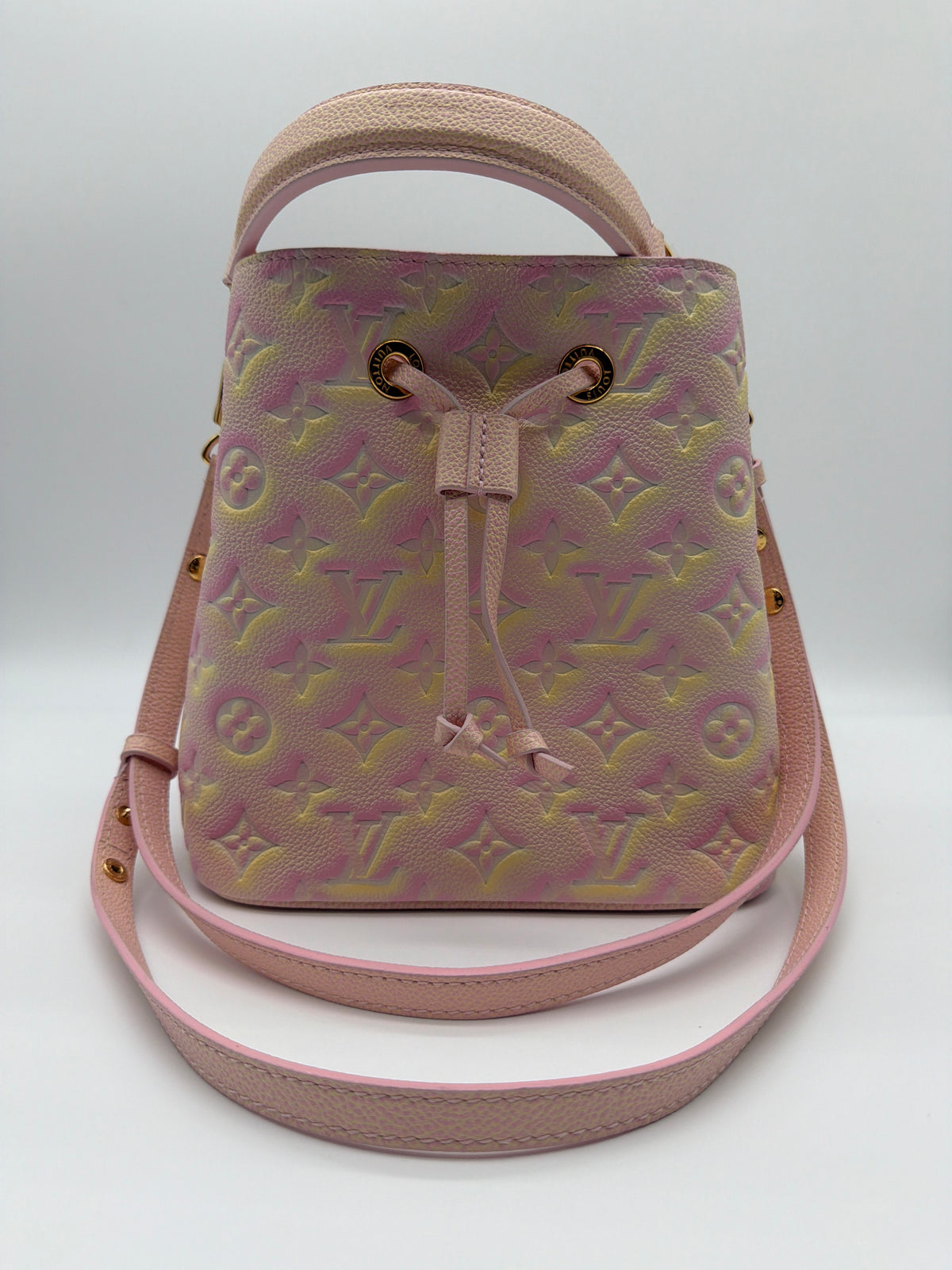 Louis Vuitton NéoNoé BB in Pink Monogram Empreinte Summer Stardust image 1