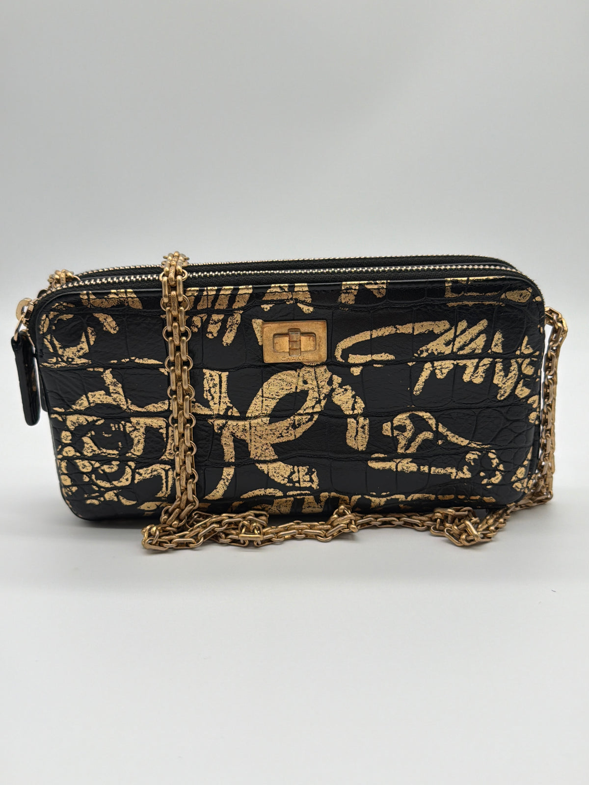 Chanel Graffiti 2.55 Reissue Wallet on Chain image 1