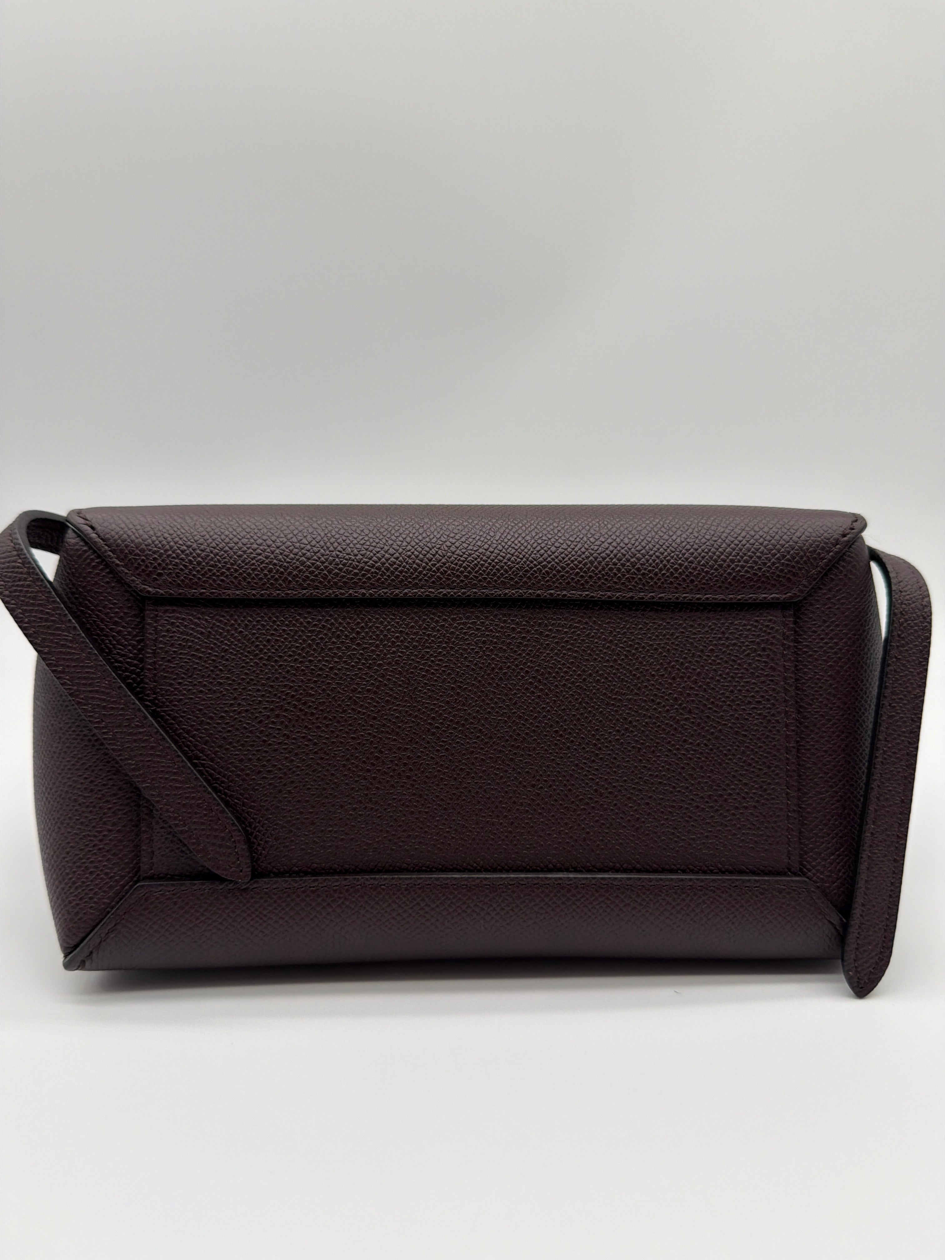 Céline Belt Bag in a dark burgundy image 5