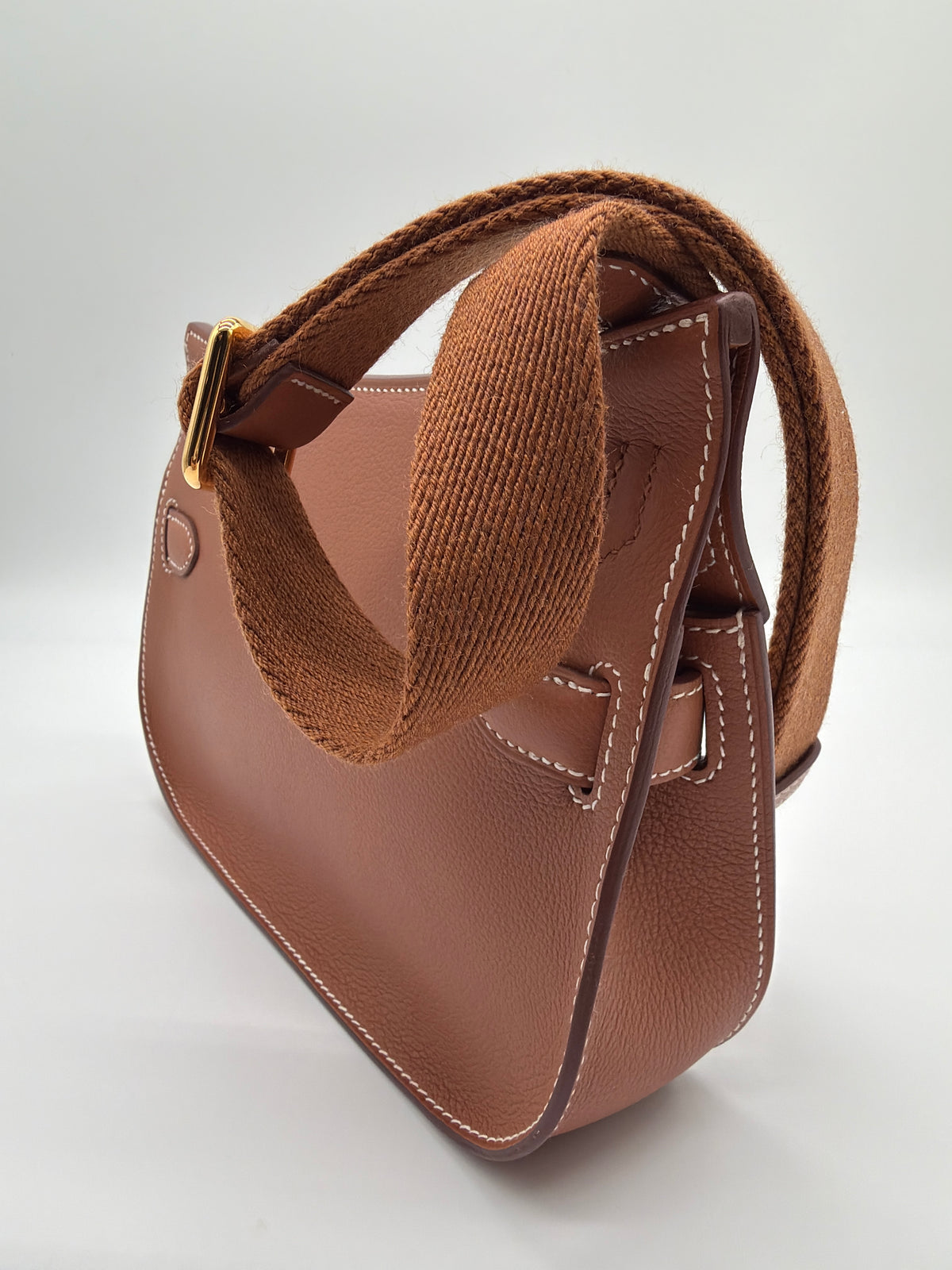 Hermès Mini Jypsière Gold Evercolor image 6