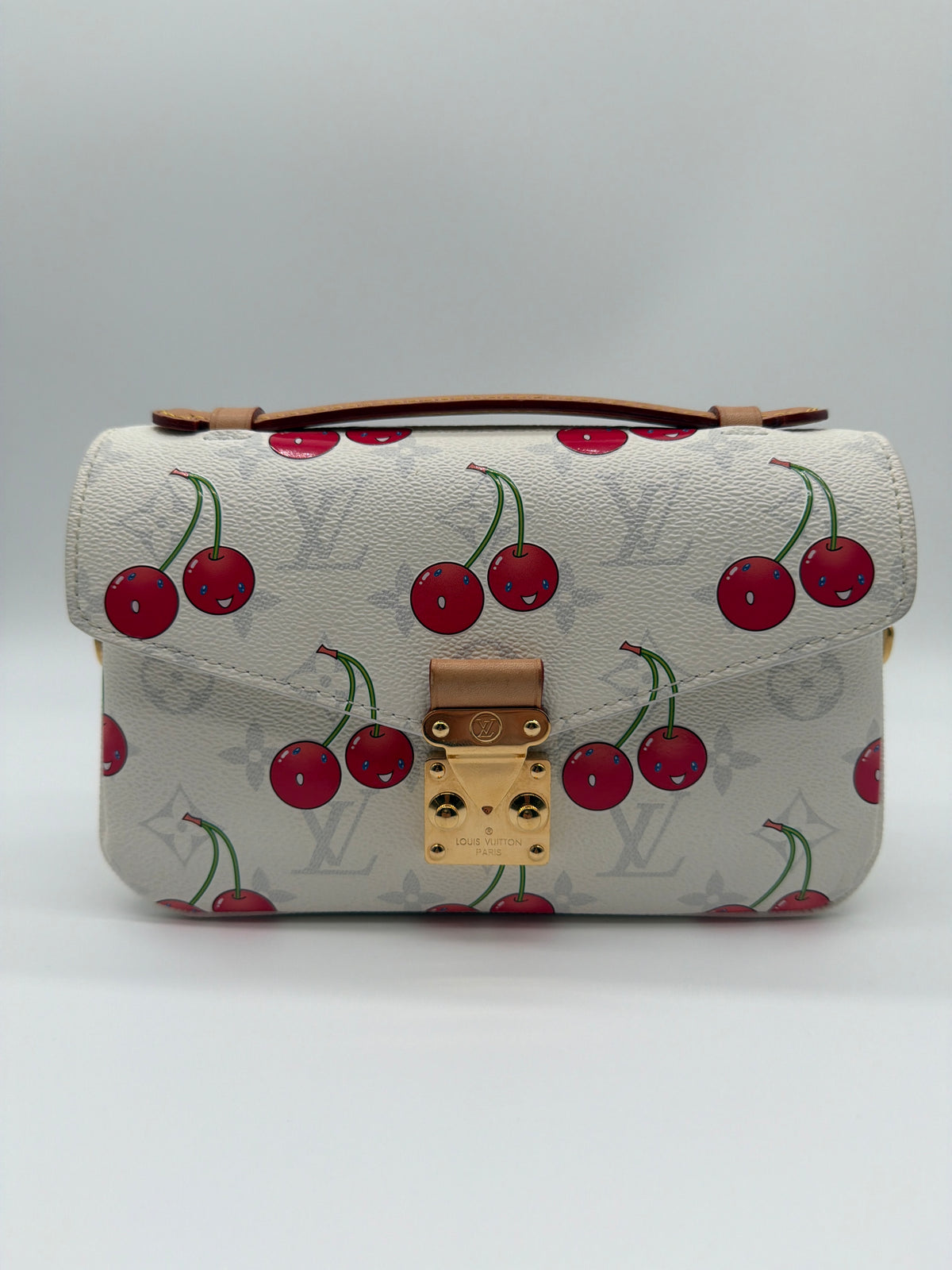 Louis Vuitton x Takashi Murakami Monogram Cerises Pochette Métis East West image 2