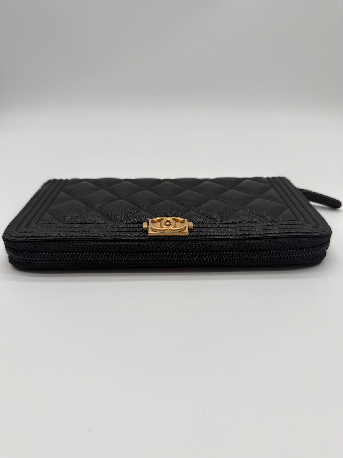  Chanel Boy Caviar Zippy Wallet image 3