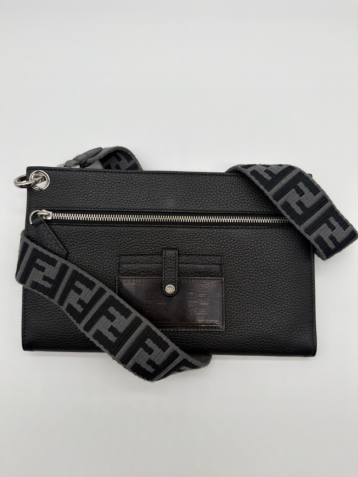 Fendi Calfskin FF 1974 Flat Pouch  image 1