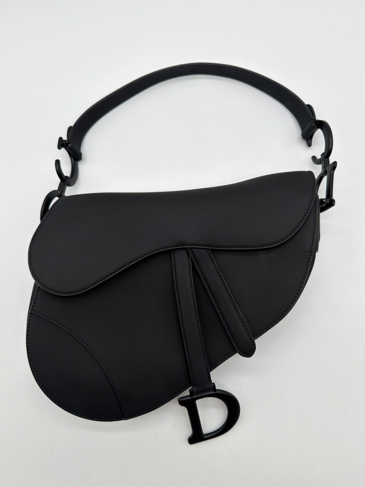 Christian Dior Saddle Bag in Black Ultramatte Calfskin image 1