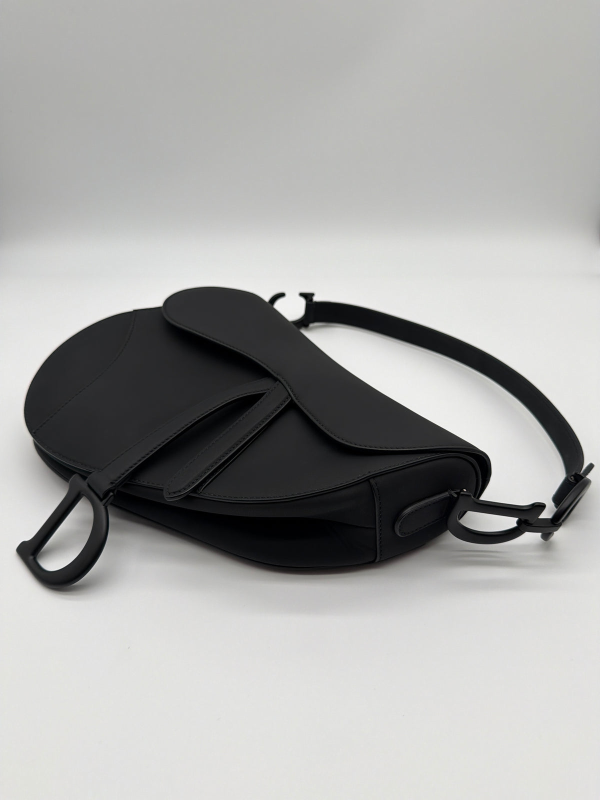 Christian Dior Saddle Bag in Black Ultramatte Calfskin image 2