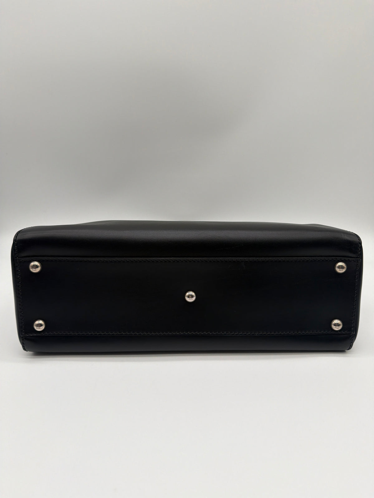 Fendi Monsters Peekaboo bag in black leather image 5