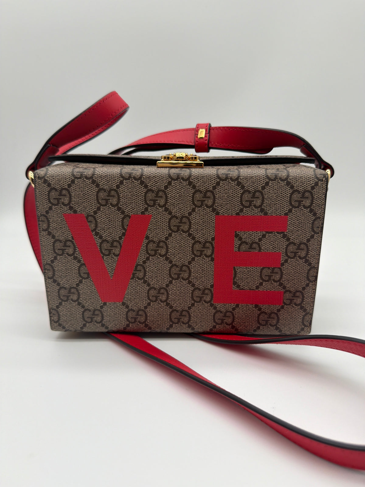 Gucci Mini GG Supreme Love Trunk Crossbody Bag image 2