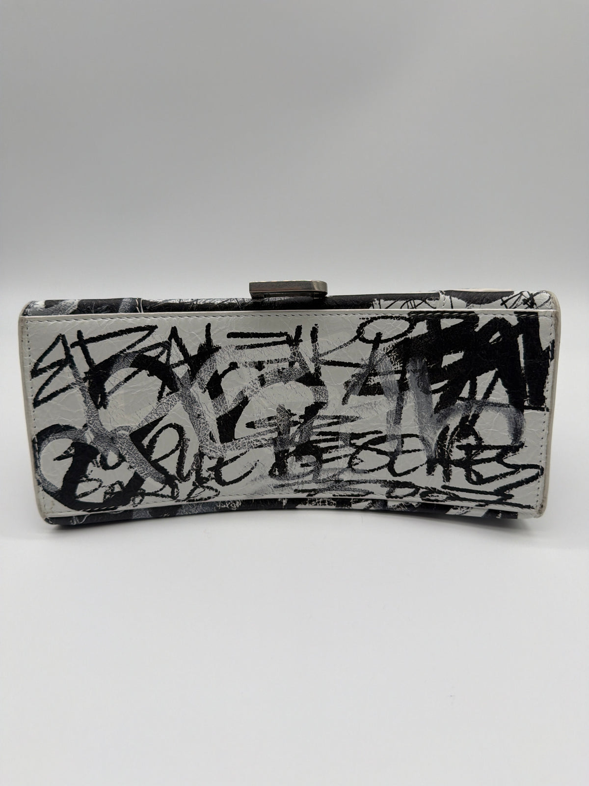Balenciaga Smooth Calfskin Graffiti Hourglass Top Handle image 5