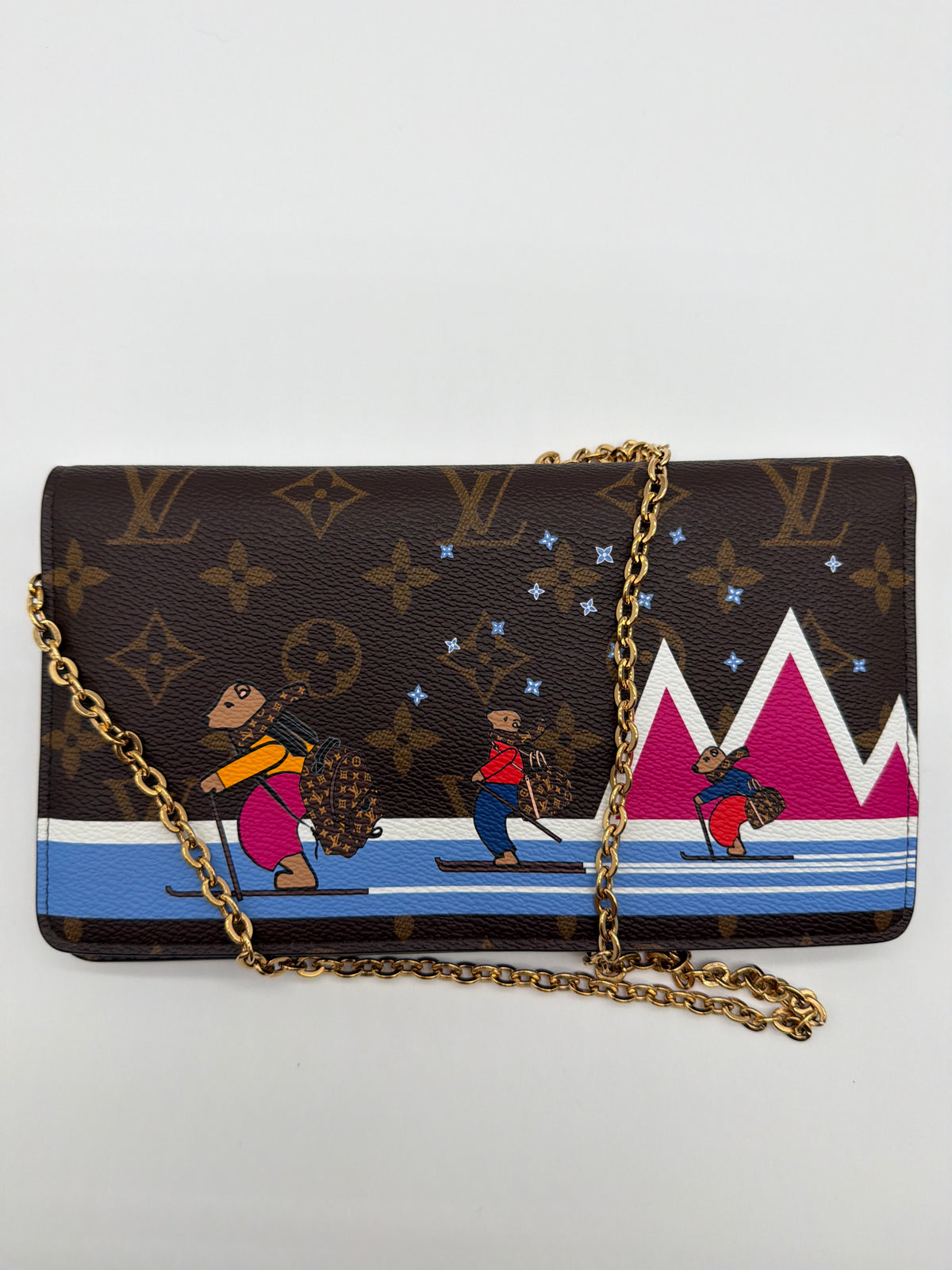 Louis Vuitton Weekend Pochette from the 2018 Christmas Animation collection image 1
