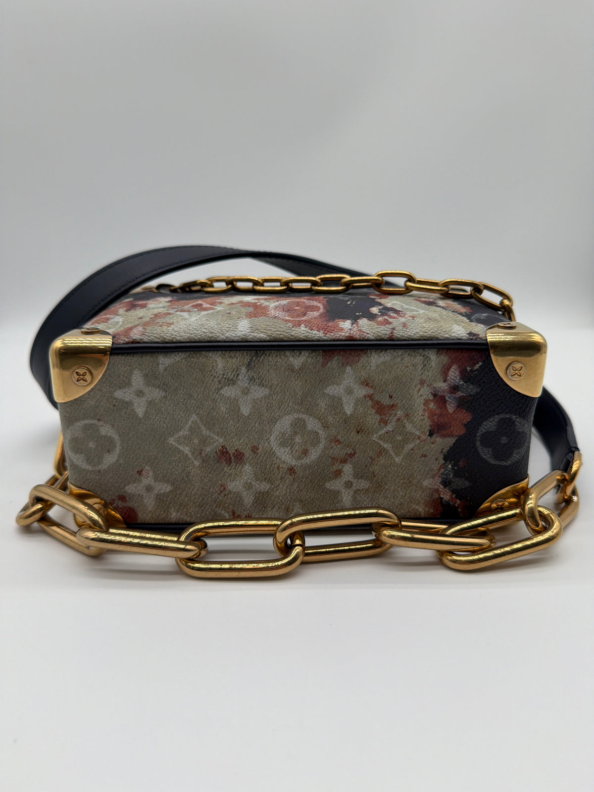 Louis Vuitton Mini Soft Trunk Ink Blue in Monogram Bleach Coated Canvas image 5