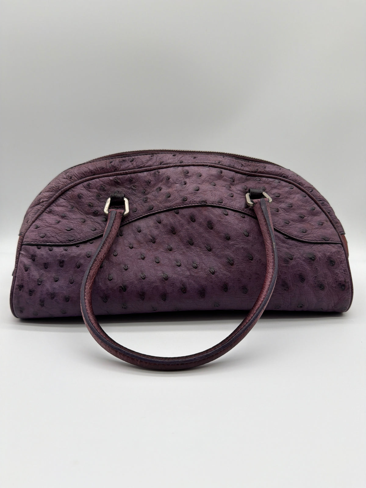 Prada Iris Ostrich Bowling Bag image 2