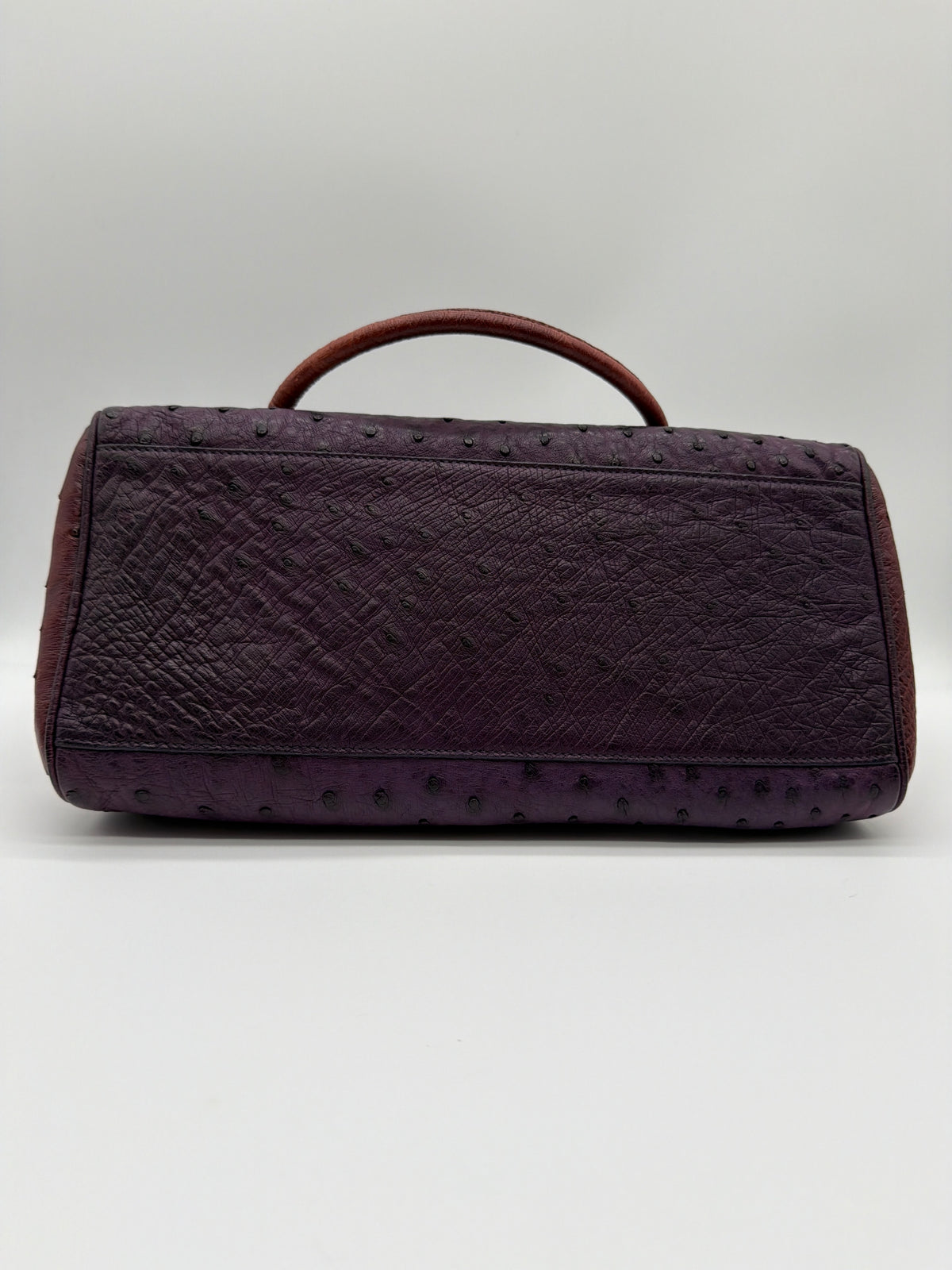 Prada Iris Ostrich Bowling Bag image 5