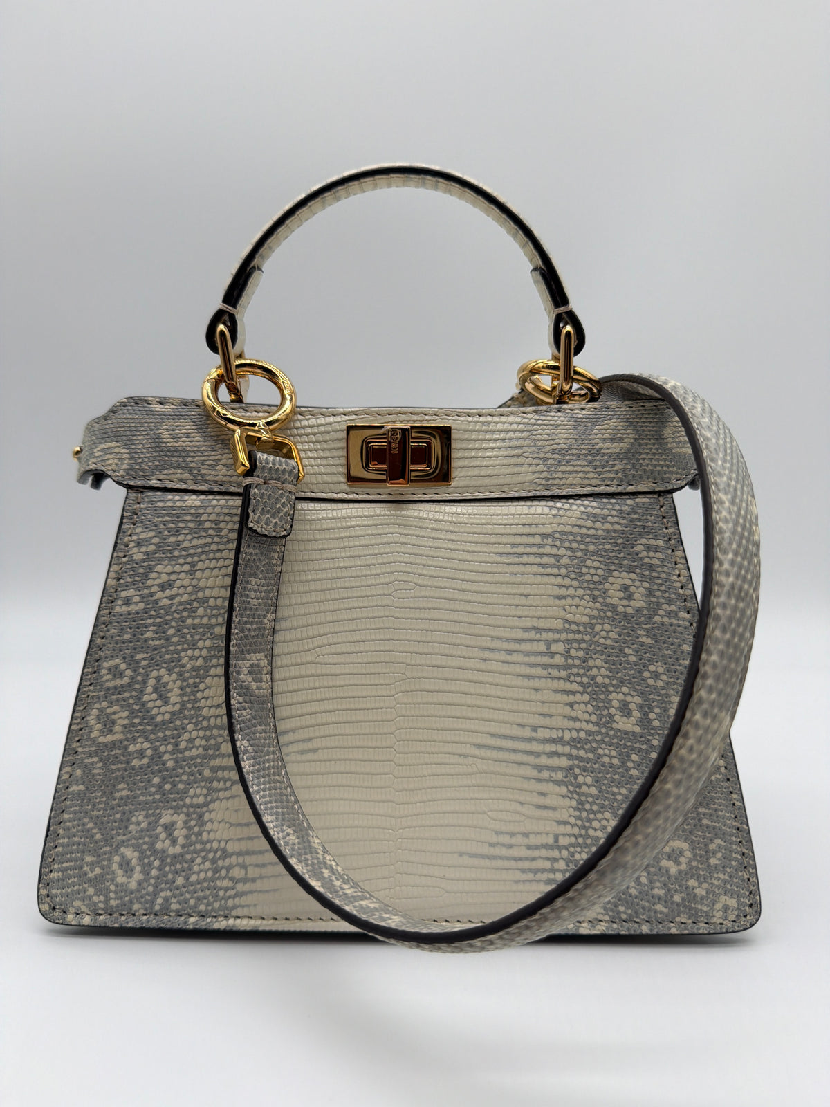 Fendi Lizard Togo Lucido Petite Peekaboo ISeeU image 1