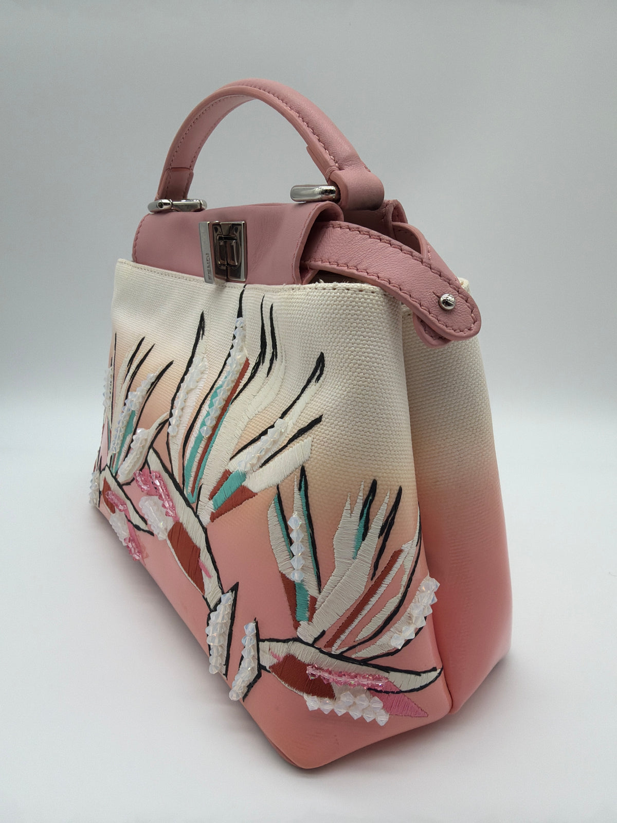 Fendi x Karl Lagerfeld Birds of Paradise Canvas Mini Peekaboo  image 3