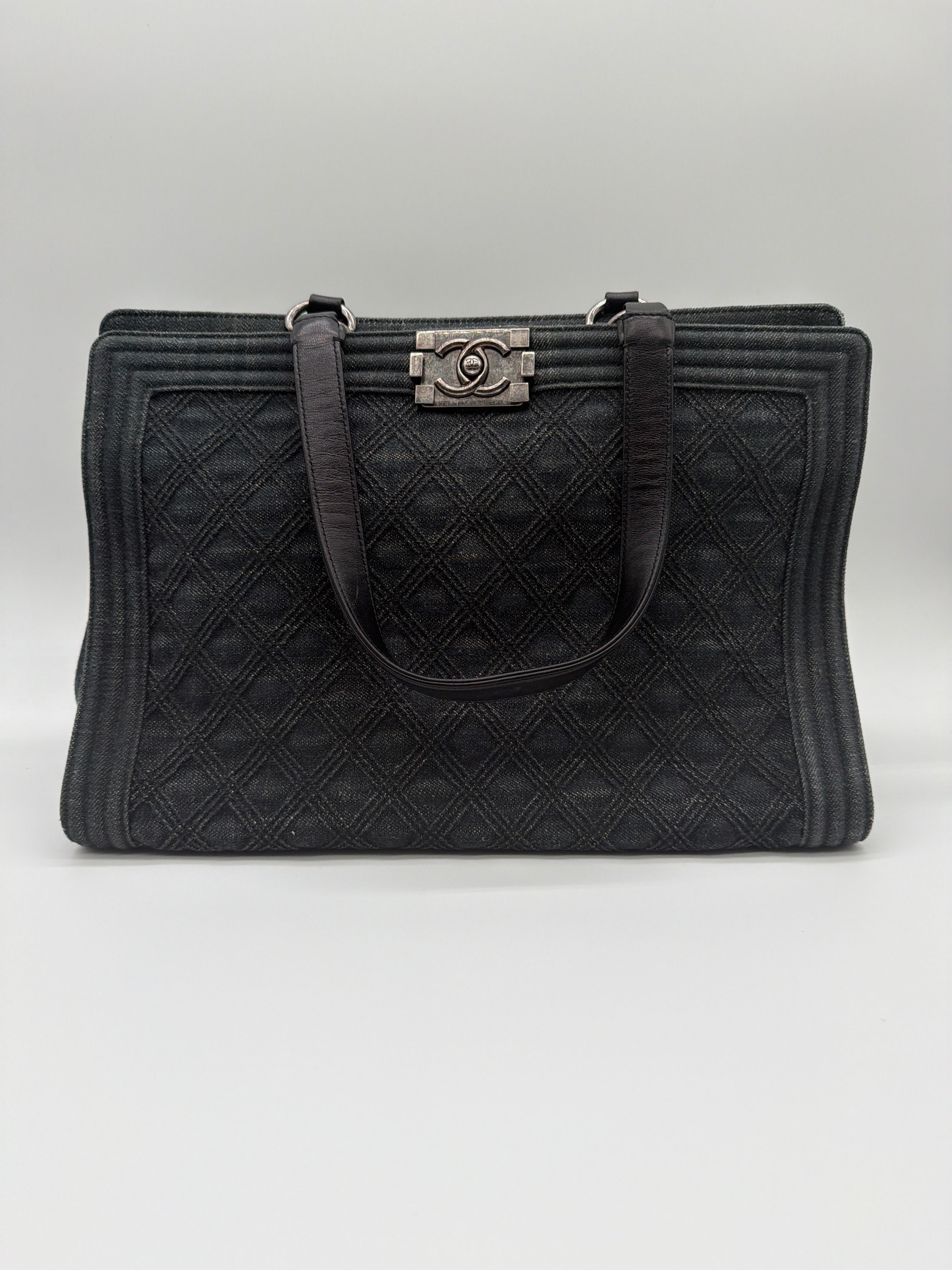 Chanel Denim Boy Shopping Tote from the 2015-2016 collection — image 1