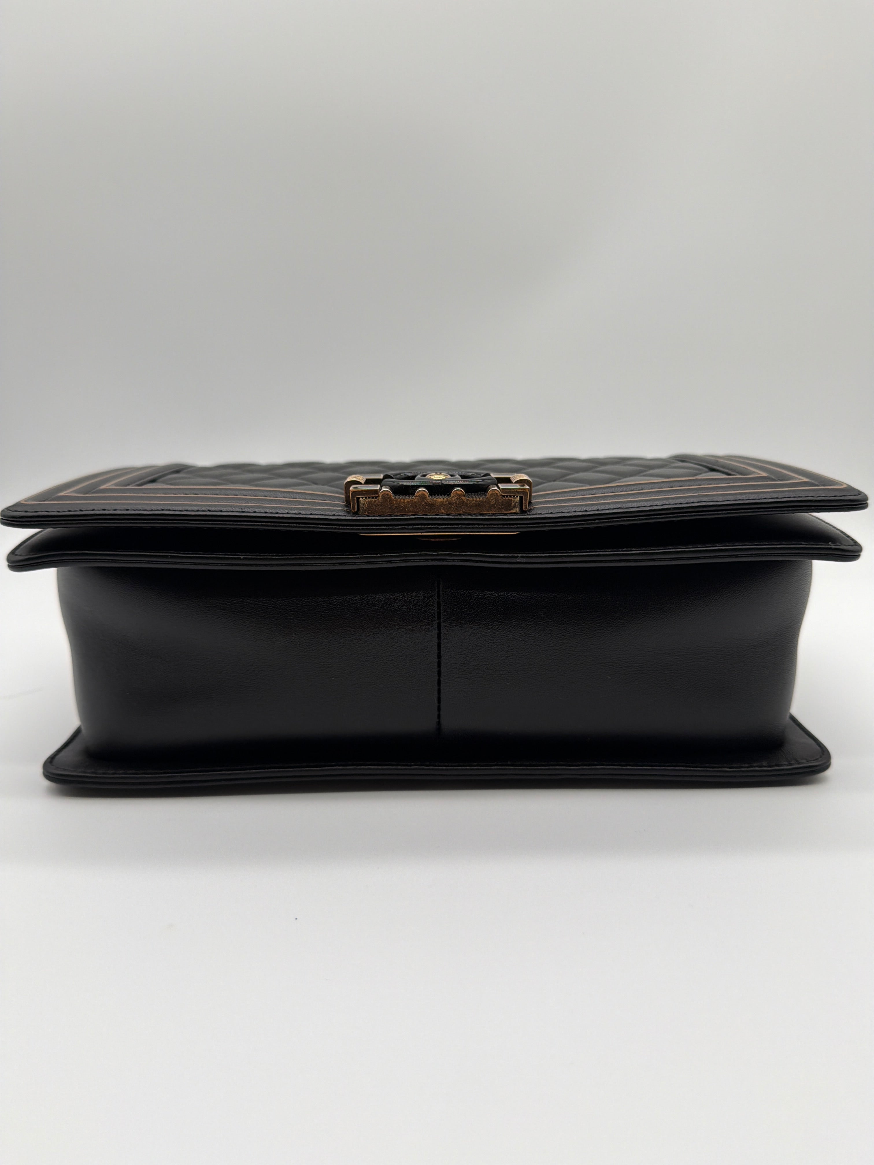 Chanel Boy Studded Handle Flap Bag - image 4