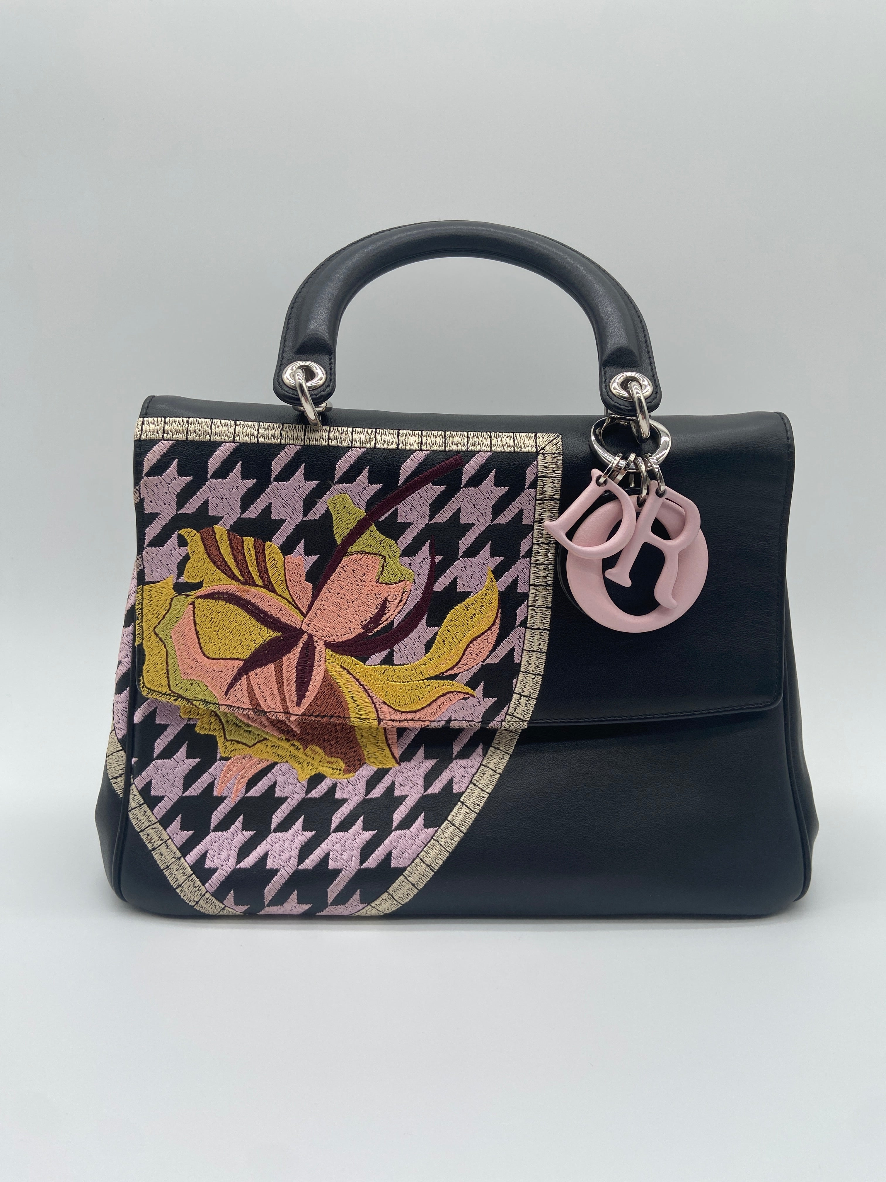 Christian Dior Be Dior Embroidered Leather Top Handle Flap Bag — image 1