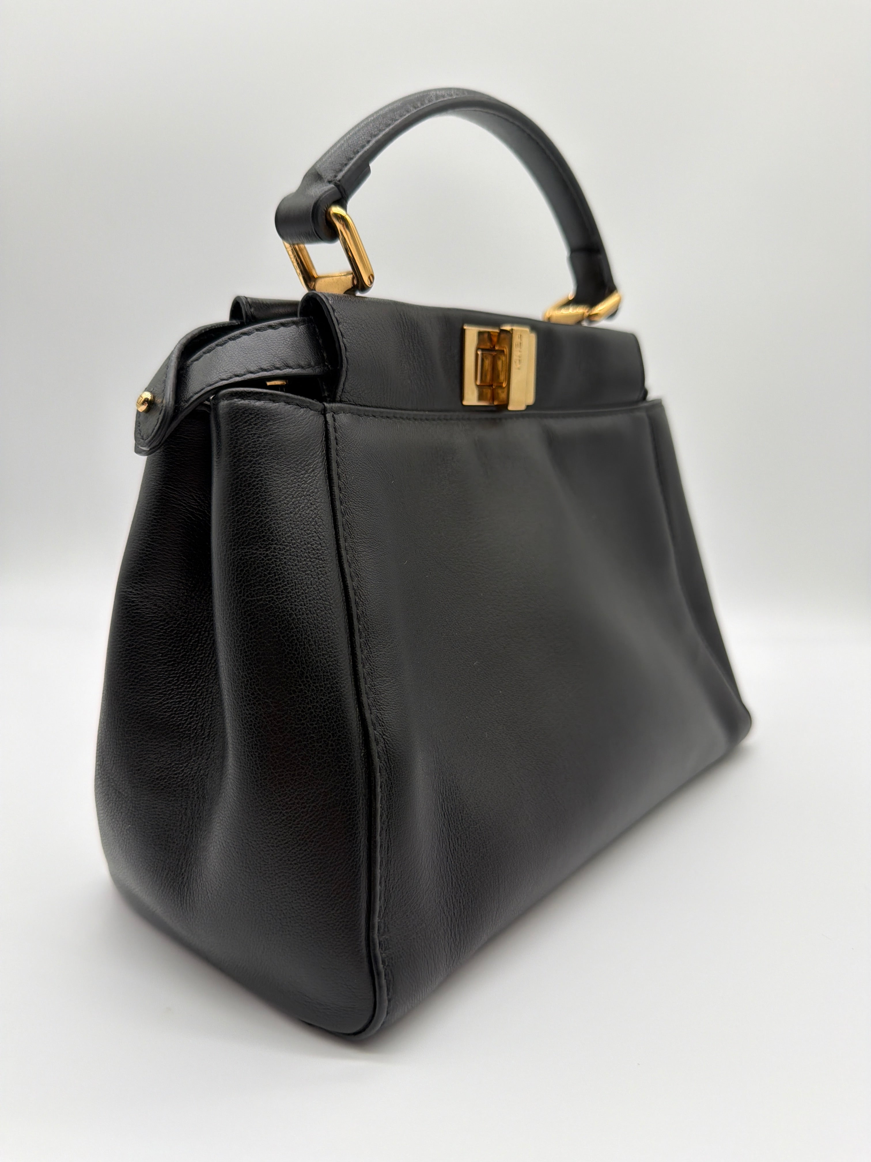Fendi Peekaboo Mini in black leather — image 3